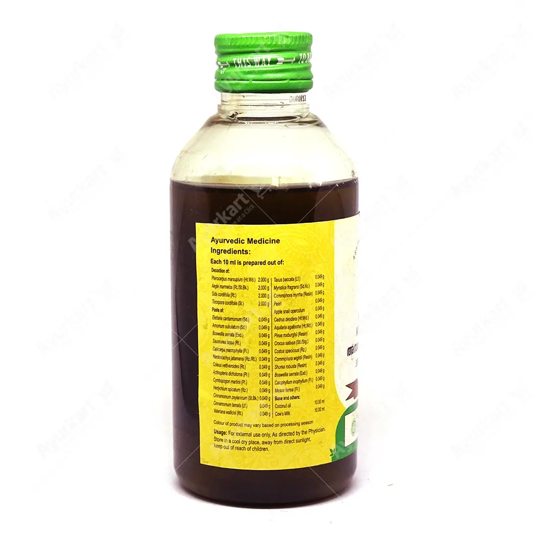 Asaneladi Kera Thailam - 200ML - Vaidyaratnam - Image 2