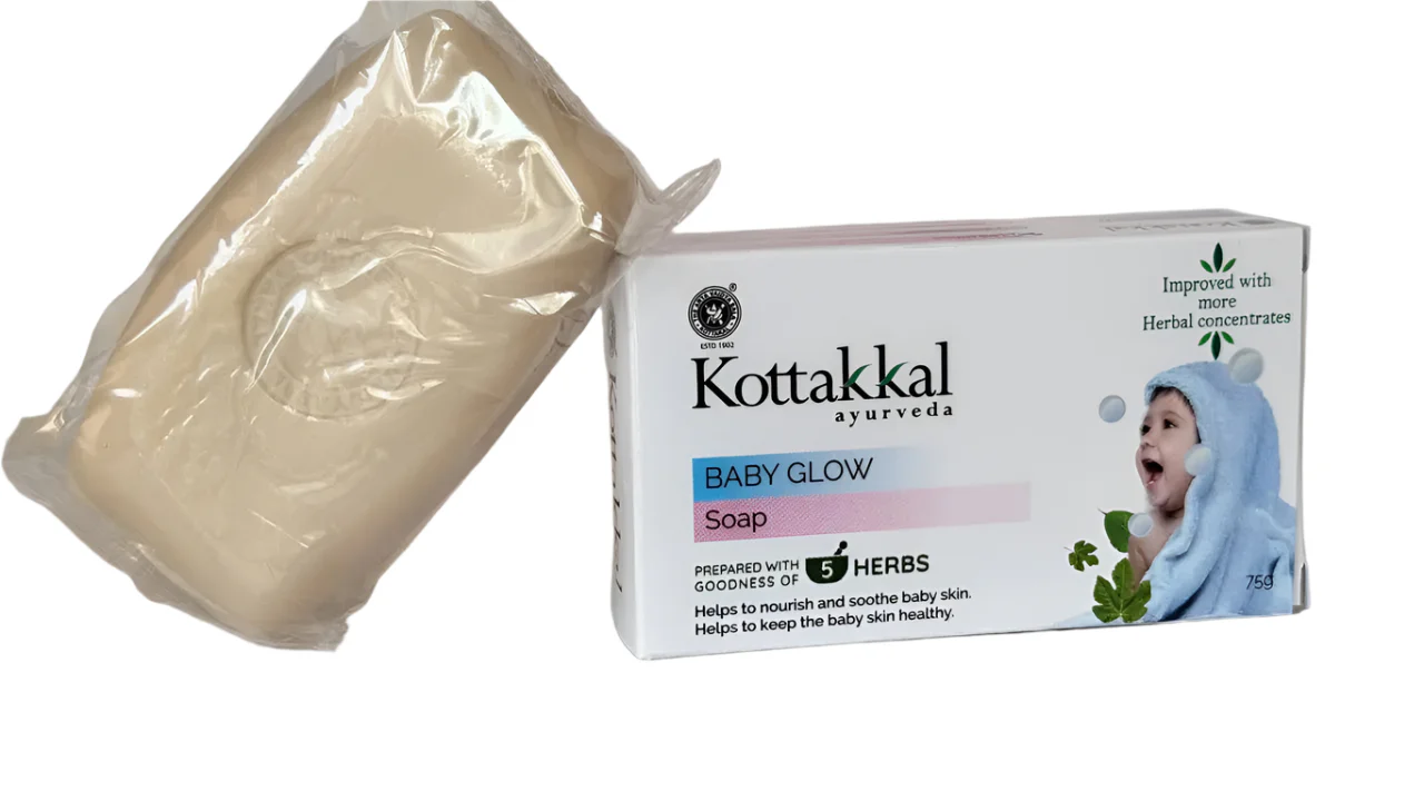 Ayurveda Baby Glow Soap - Kottakkal Ayurveda-75gm - Image 2