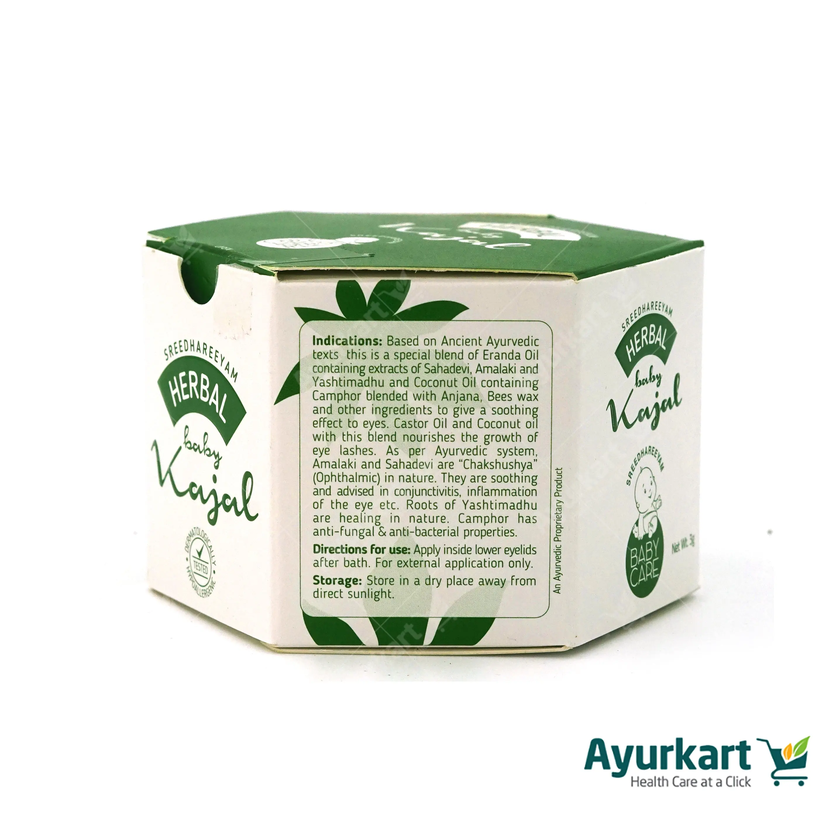 Ayurveda Herbal Kajal - Sreedhareeyam-3gm - Image 5