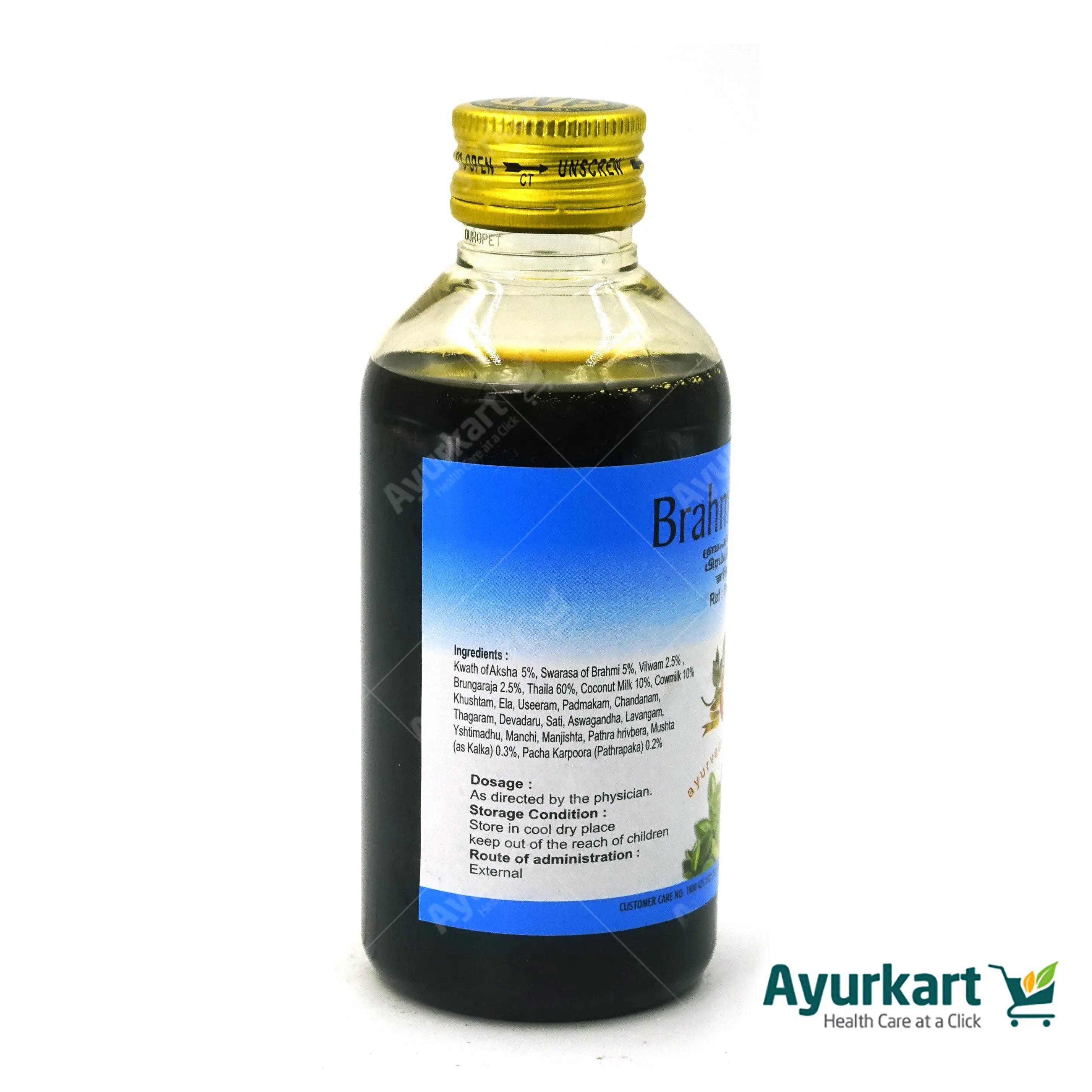 Brahmi Thailam 200ML - AVP Ayurveda - Image 2