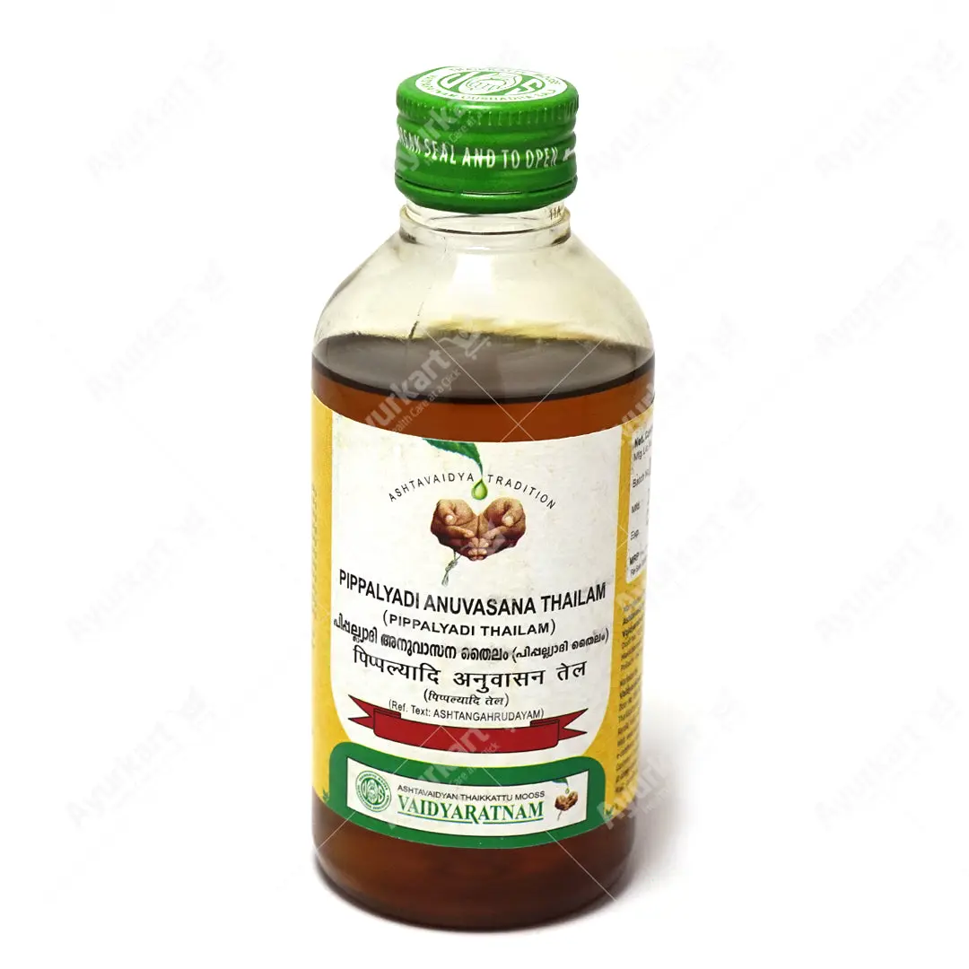 Pippalyadi Anuvasana Thailam  - Pippalyadi Thailam - 200ML - Vaidyaratnam