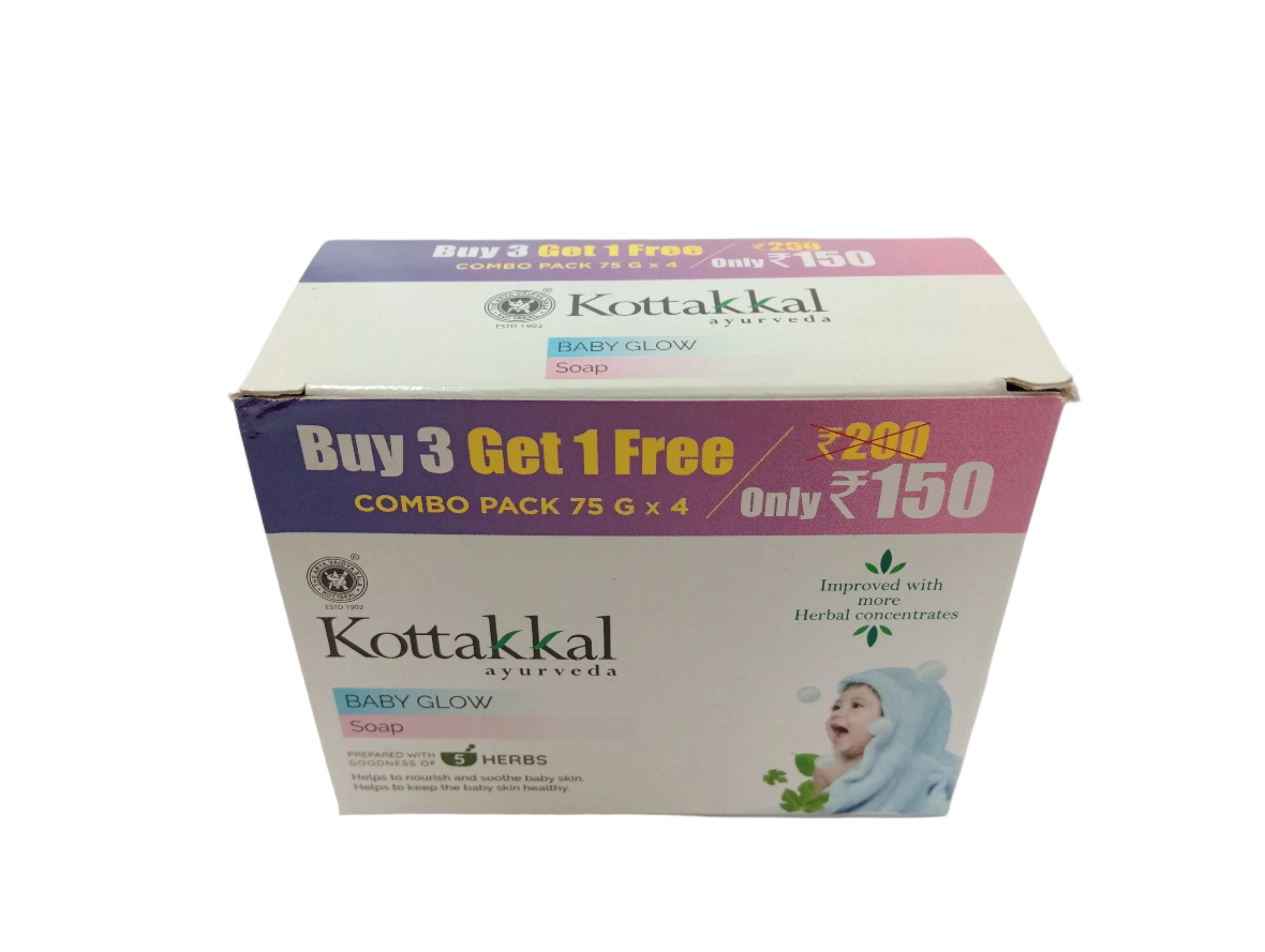 BABY GLOW SOAP KOTTAKKAL -(Offer Pack 4 plus 1) - Image 4