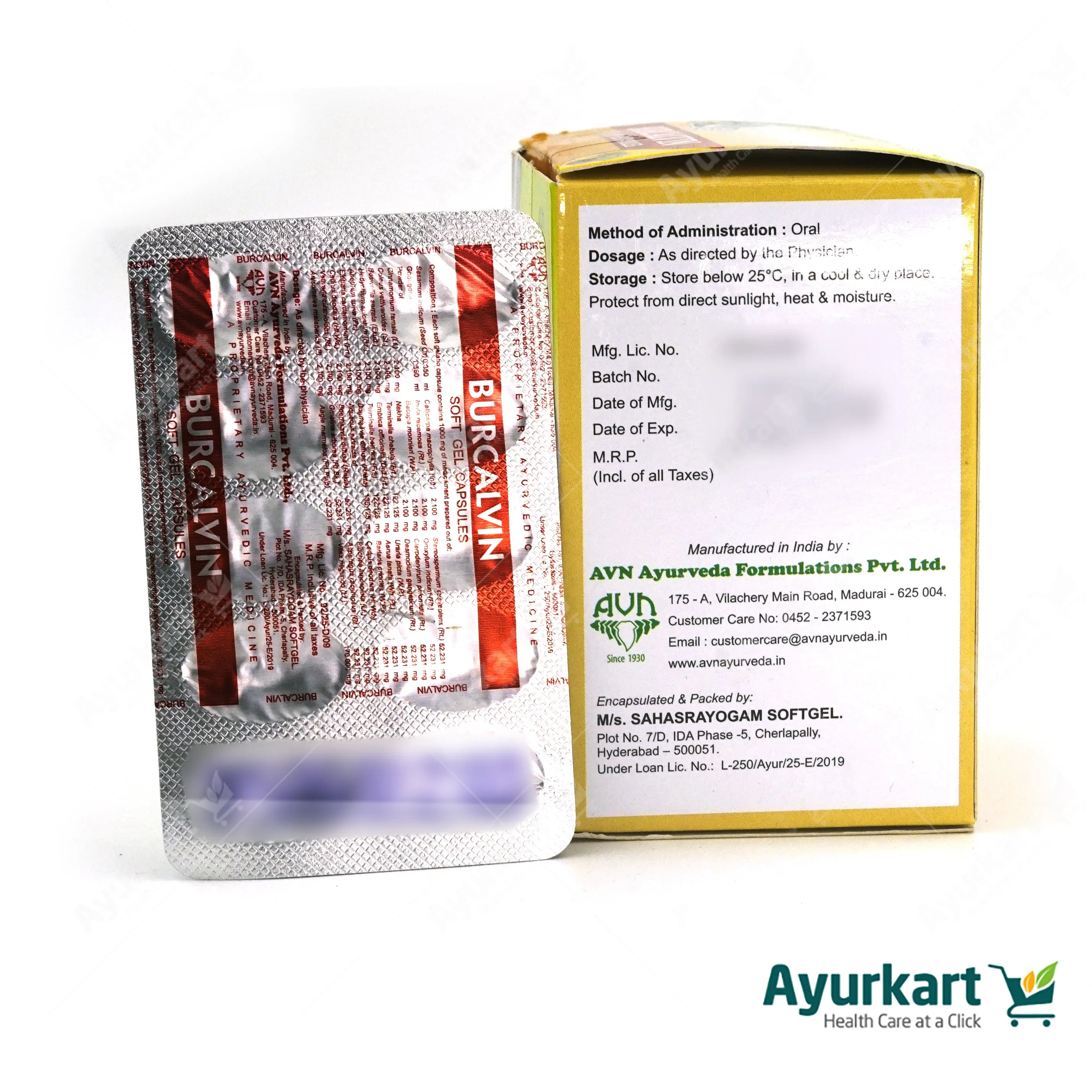Burcalvin Soft Gel Capsules - 60 Nos. - AVN Arogya - Image 4