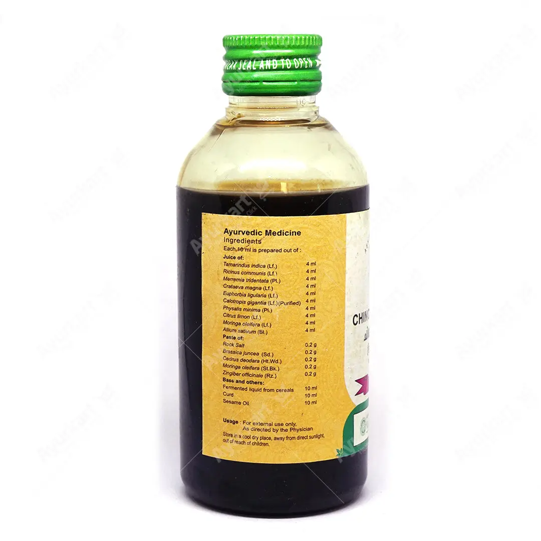 Chinchadi Thailam - 200ML - Vaidyaratnam - Image 2