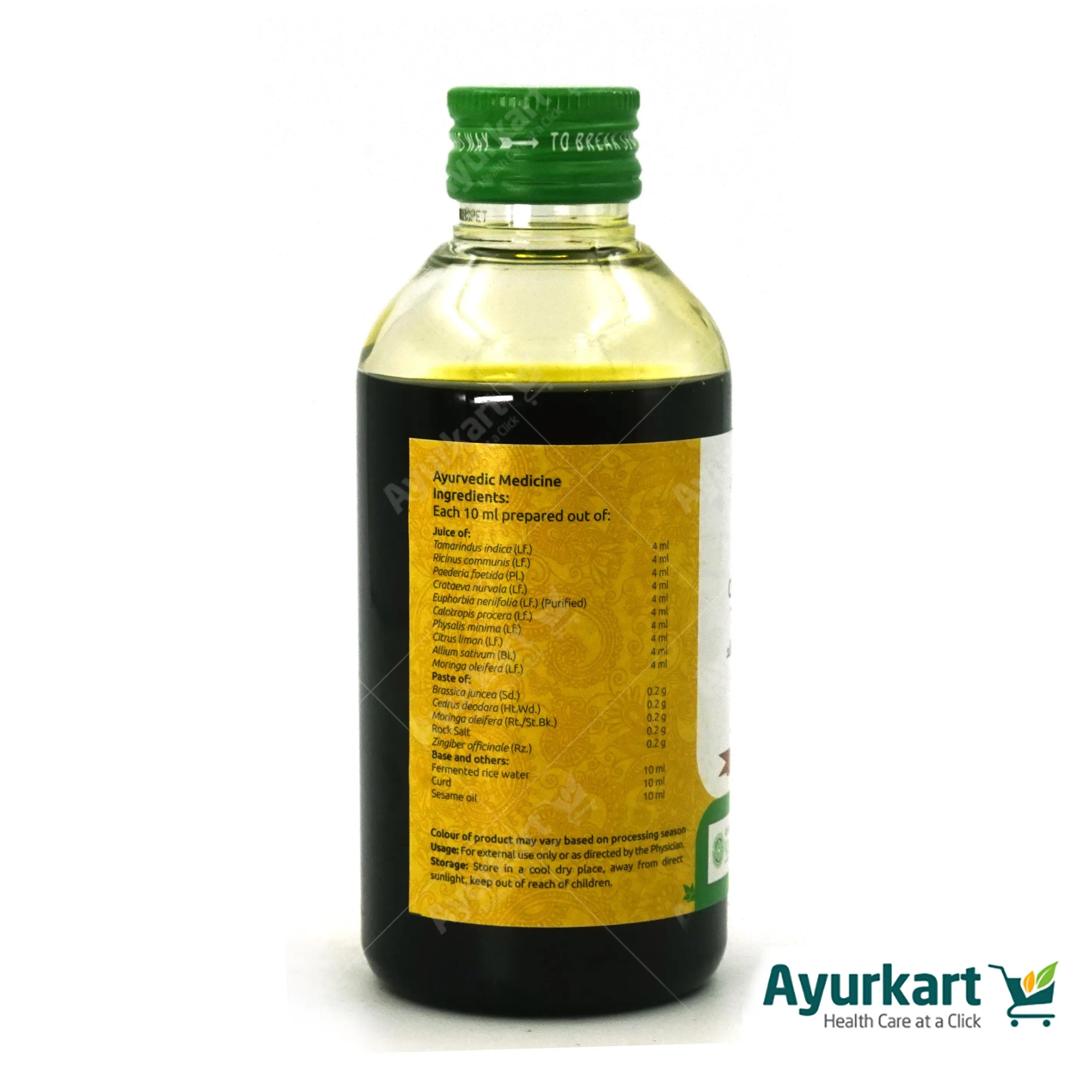 Chinchadi Thailam - 200ML - Vaidyaratnam - Image 4