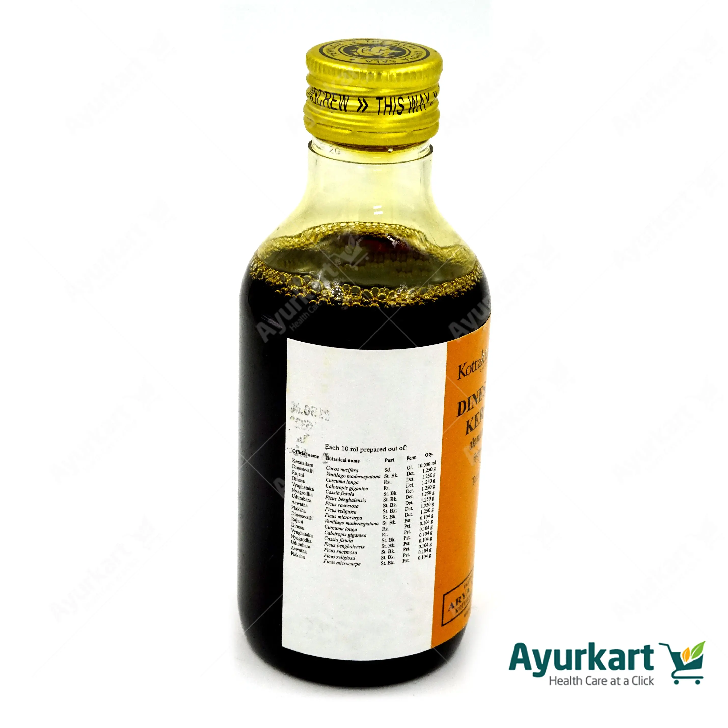 Dinesavalyadi Kera Tailam - Kottakkal Ayurveda - 200ml - Image 2