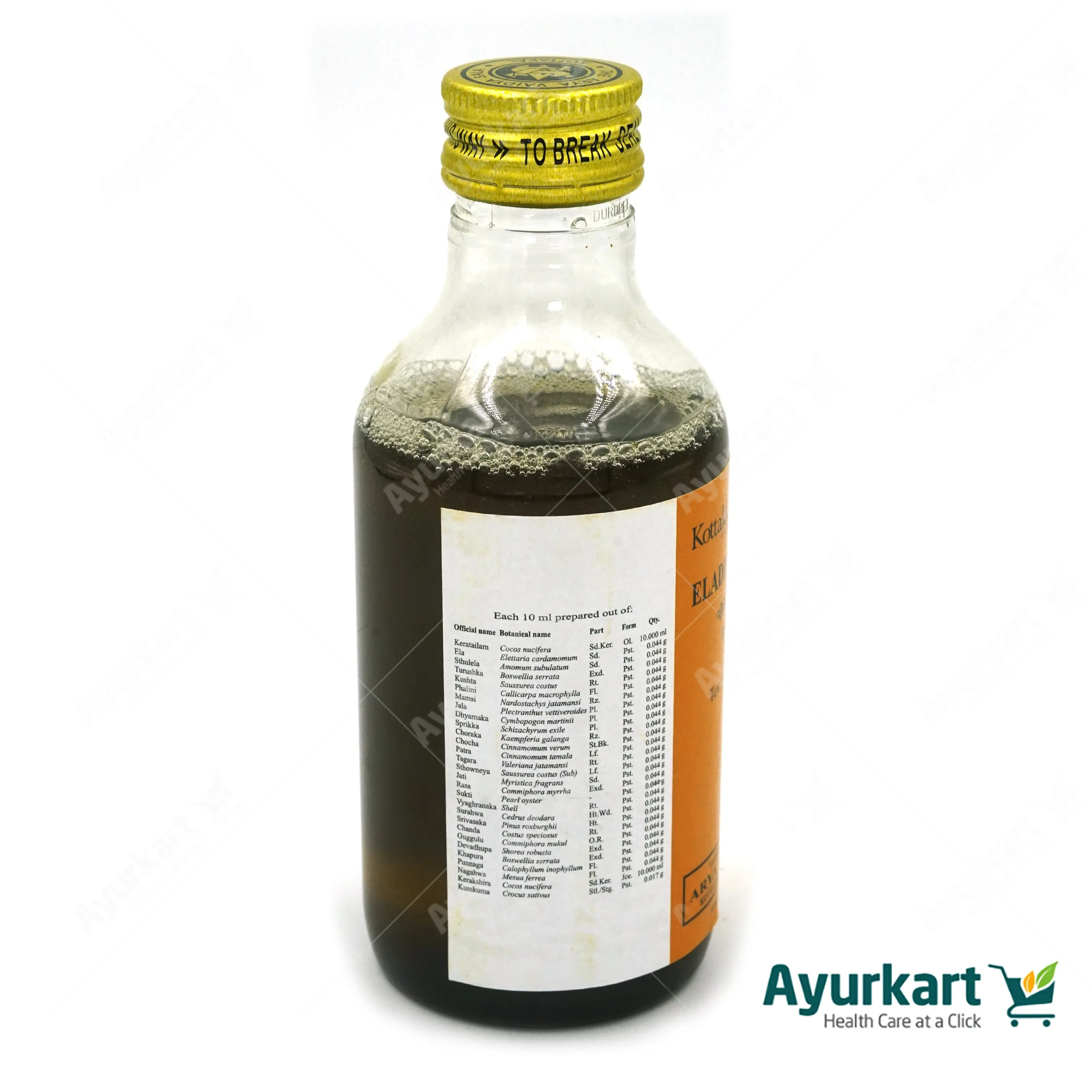 Eladi Kera Tailam - Kottakkal Ayurveda - 200ML - Image 3