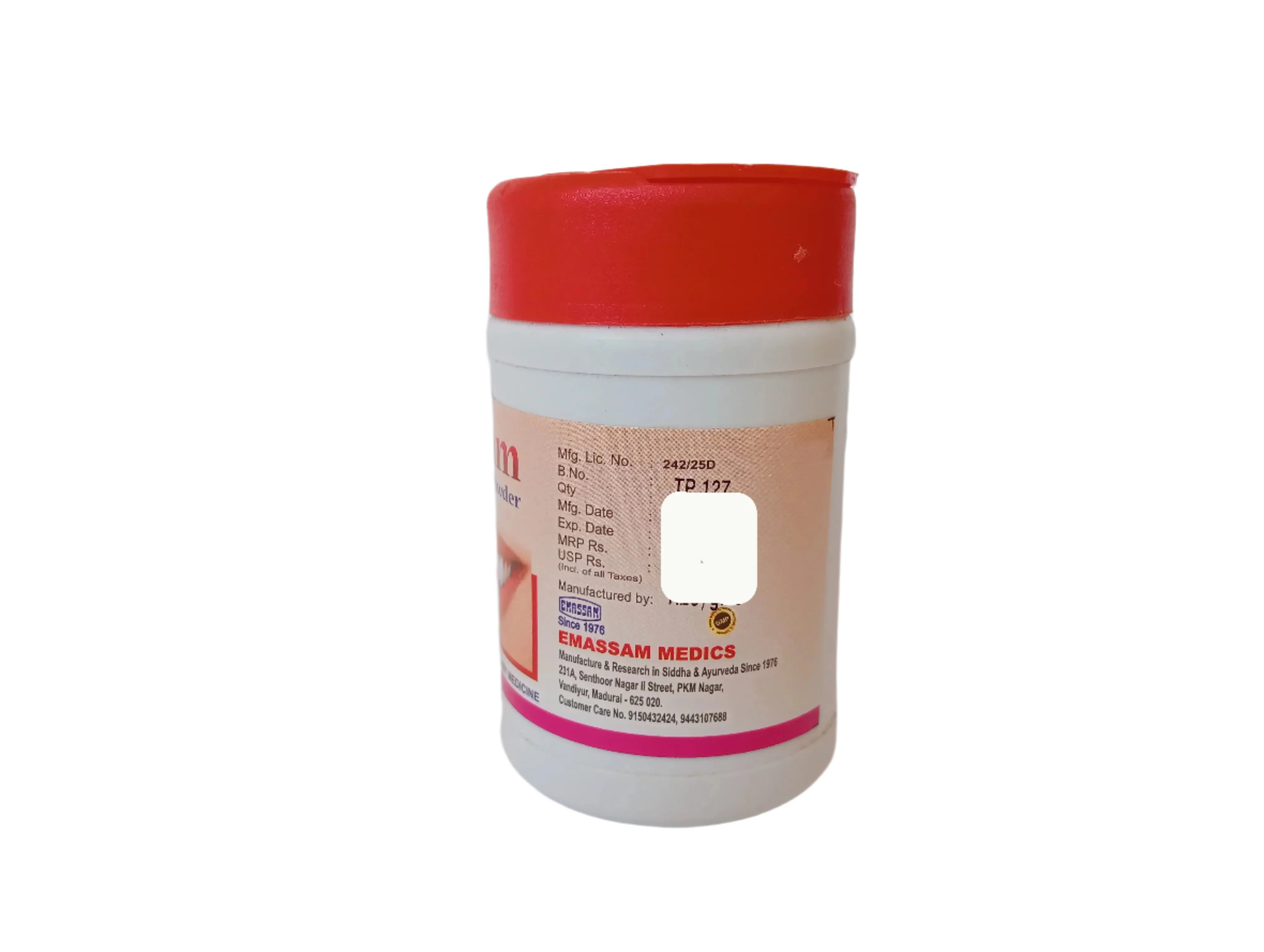 EMASSAM TOOTH POWDER - EMASSAM MEDICS - 40gm - Image 2