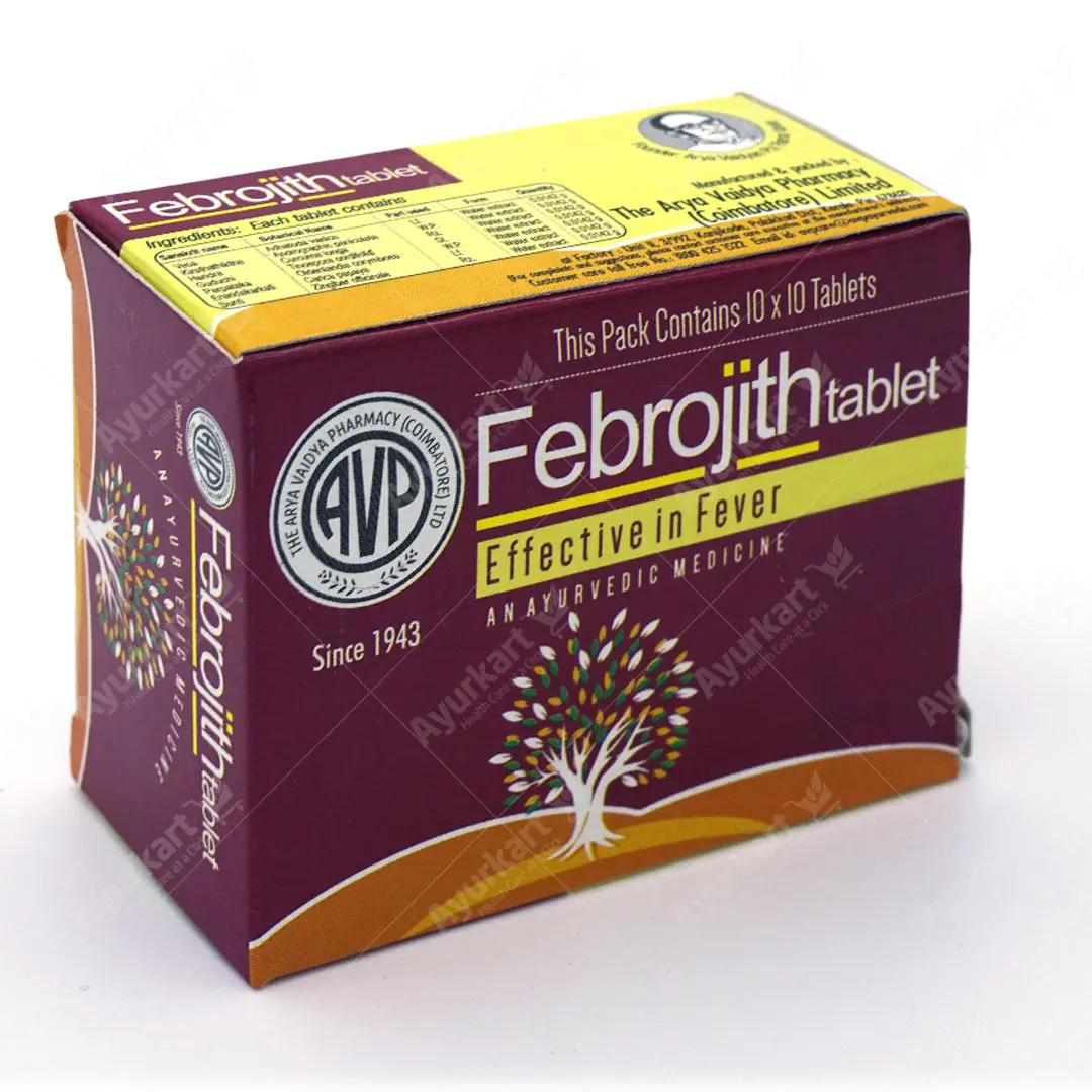 Febrojith Tablets - 100 Nos  - AVP Ayurveda