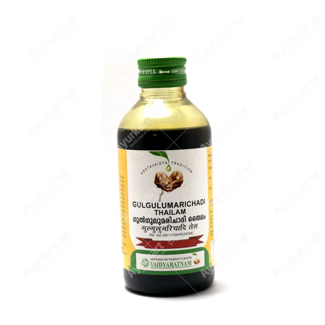 Gulgulumarichadi Thailam – 200ML – Vaidyaratnam | Ayurvedic Oil for Skin Problems