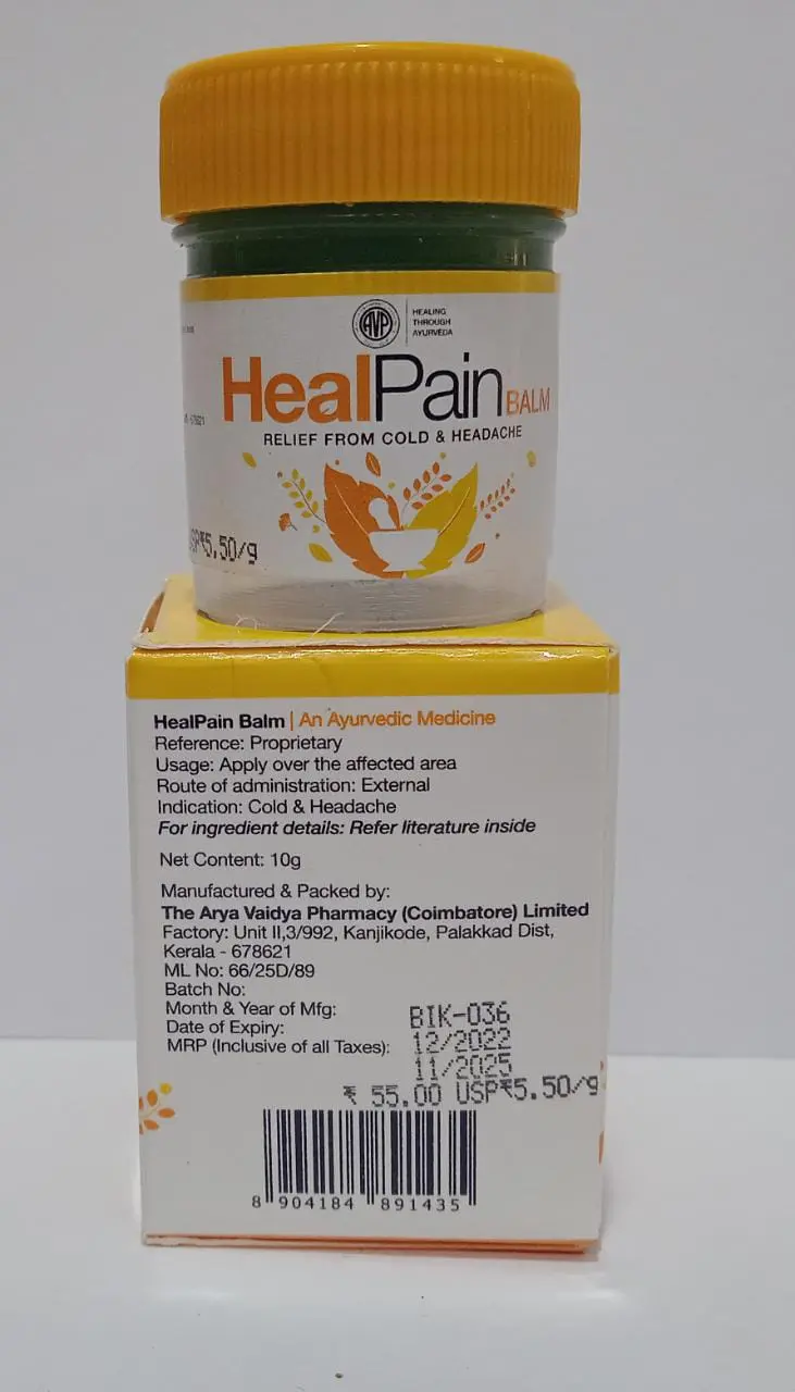 Heal Pain Balm 10G - AVP Ayurveda - Image 5