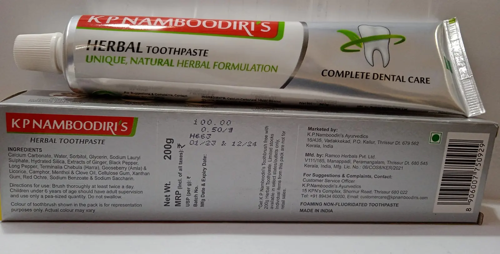 Herbal Tooth Paste - KP Namboodiri's - Image 6