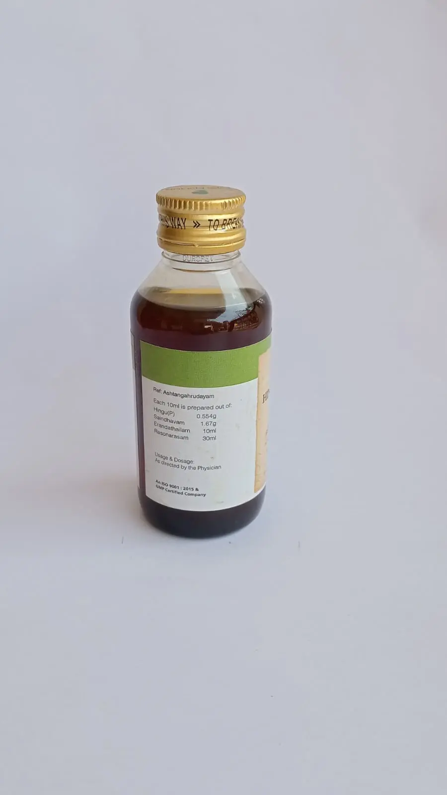 Hinguthriguna Thailam - 100ML - Rajah Ayurveda - Image 2