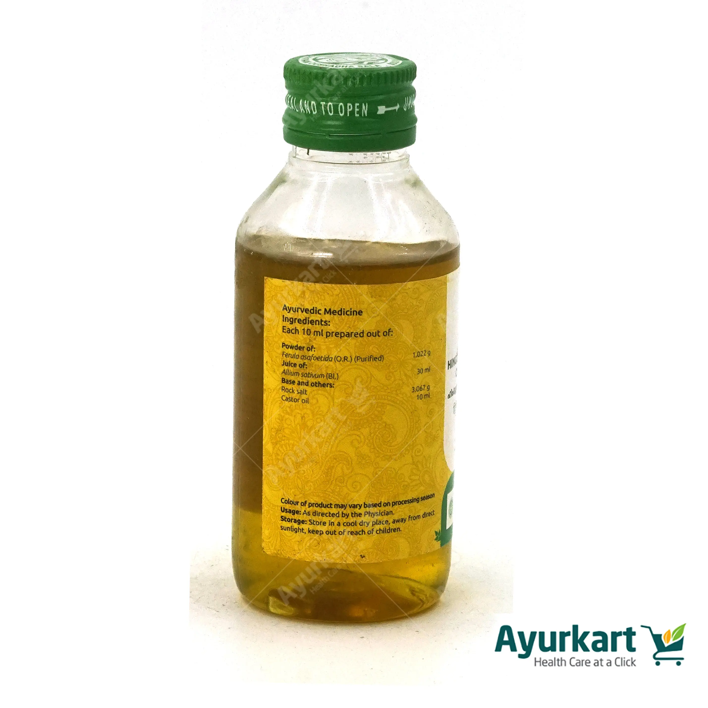 Hinguthrigunam Thailam Chikkanapakam - 100ML - Vaidyaratnam - Image 2