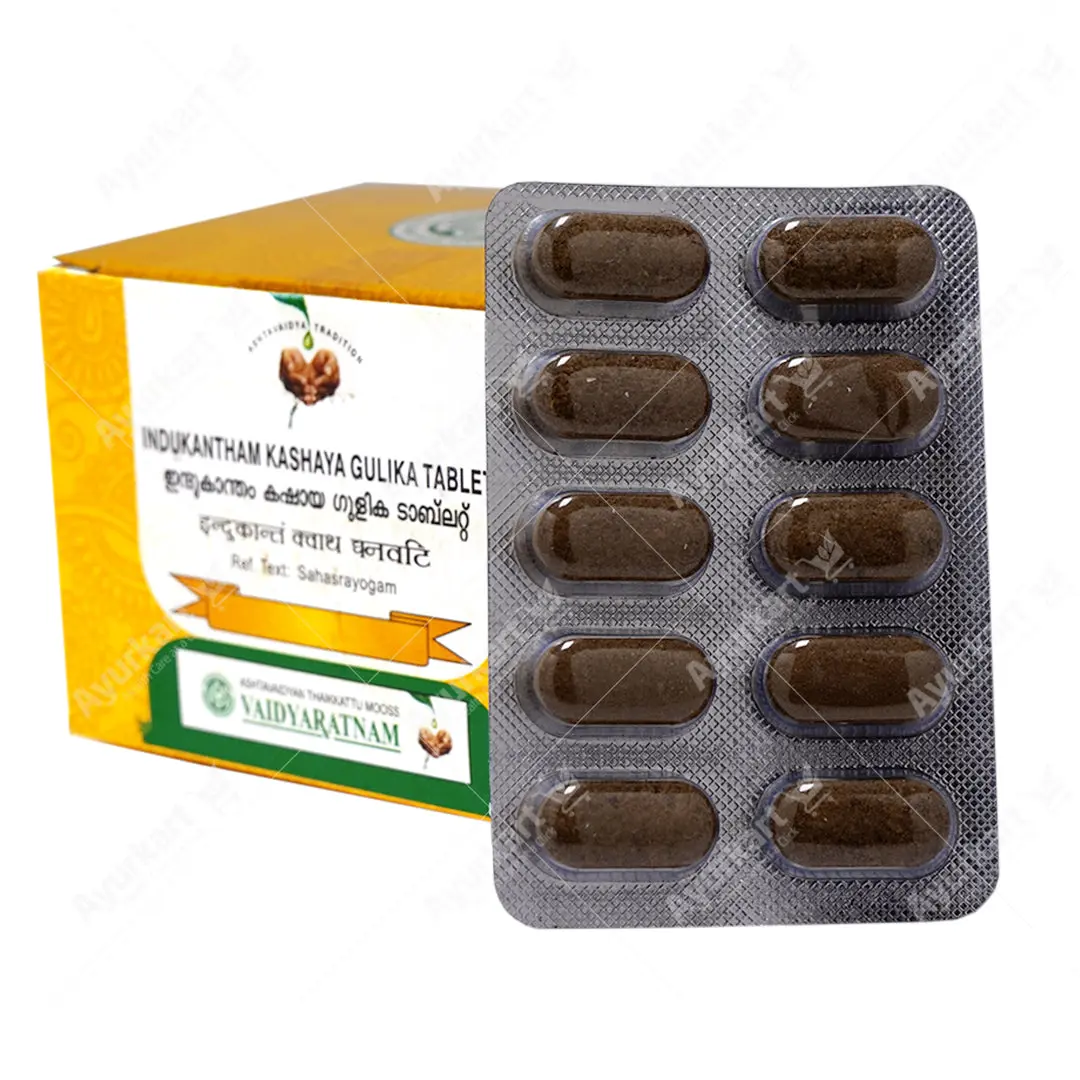 Indukantham Kashaya Gulika Tablet - 100 Nos - Vaidyaratnam - Image 3