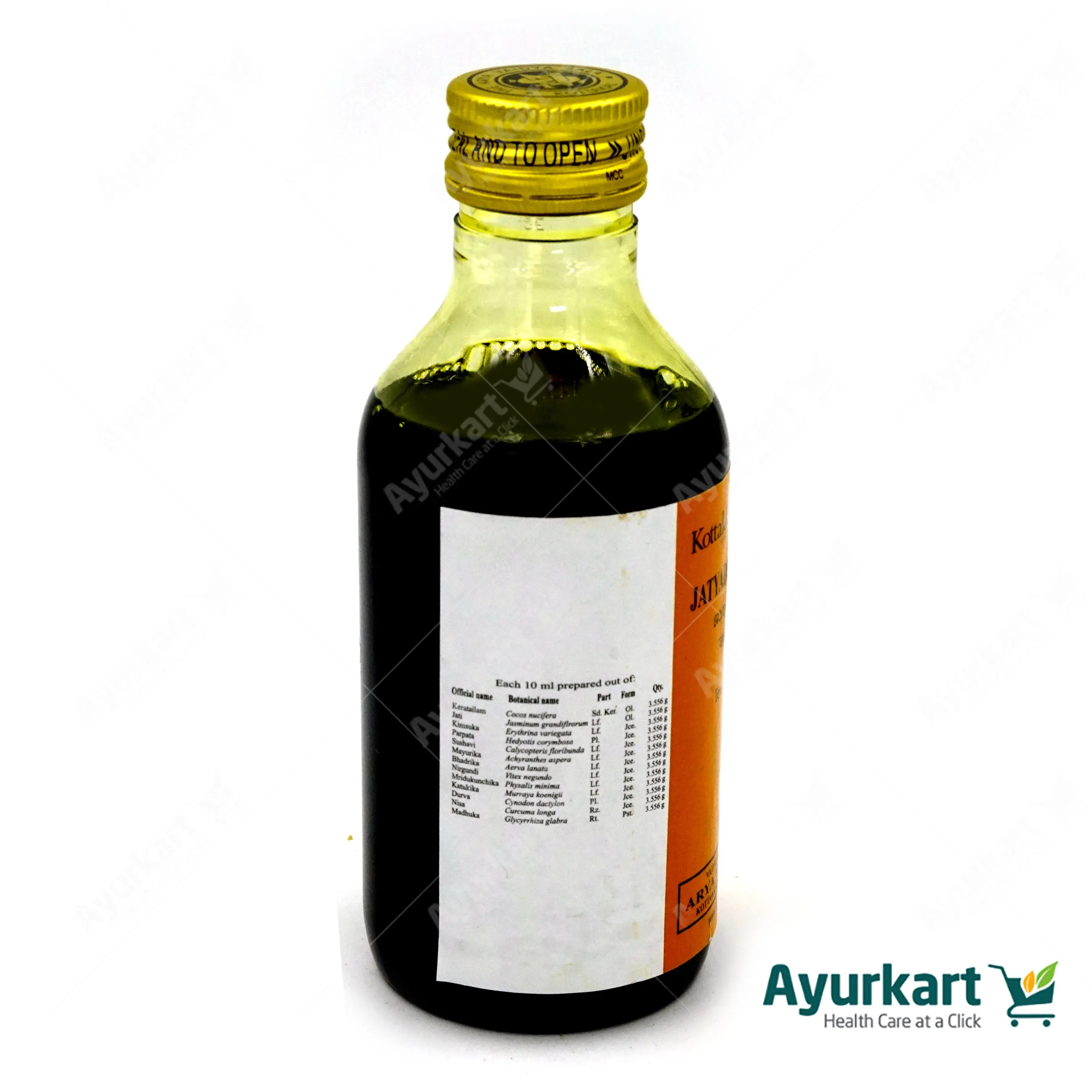 Jathyadi Kera Tailam - 200ML - Kottakkal - Image 3