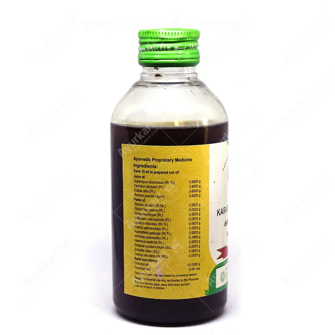 Karappan Thailam - 200ML - Vaidyaratnam - Image 2