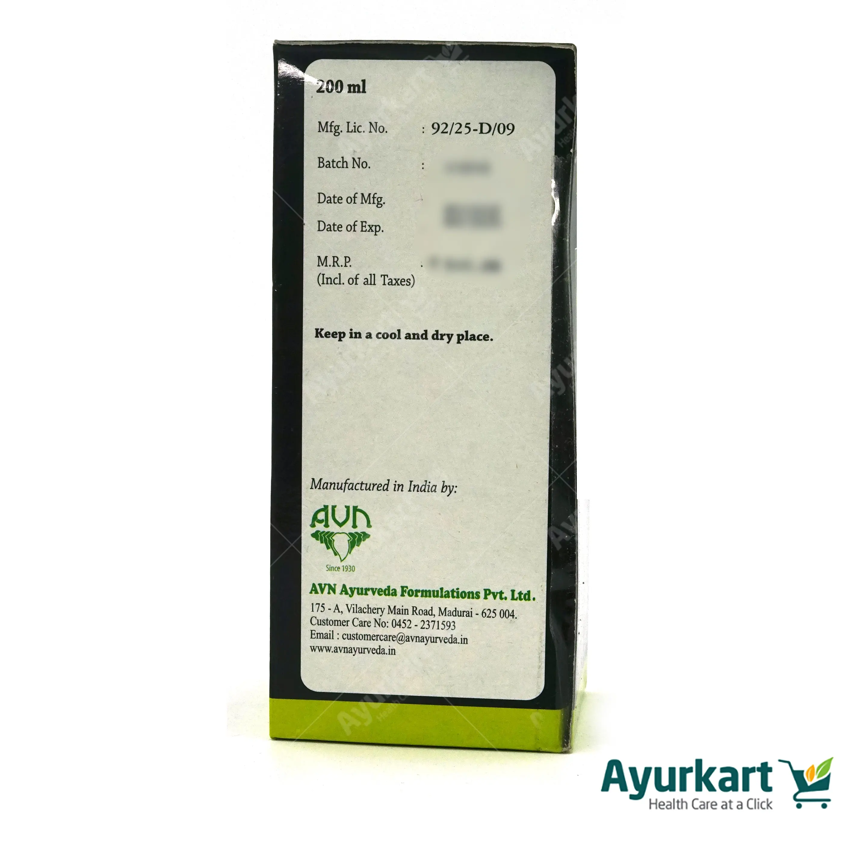 Karkuntal Ayurvedic Hair Oil - Arya Vaidya Nilayam (AVN Arogya) - Image 4