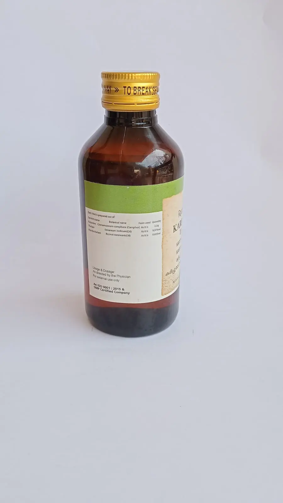 Karpooradi Thailam - Rajah Ayurveda - Image 2