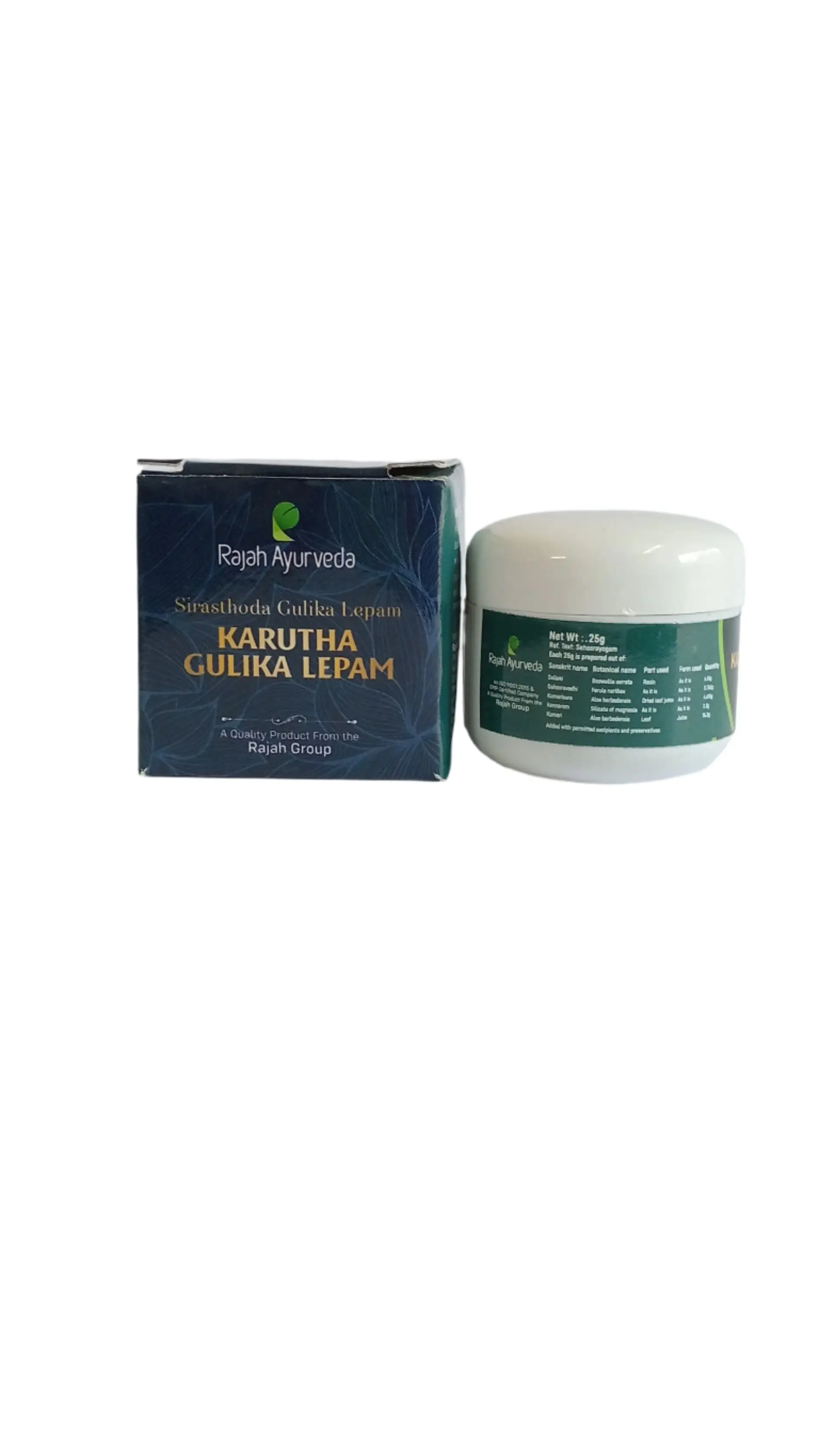 Karutha Gulika Lepam-Rajah Ayurveda -25gm