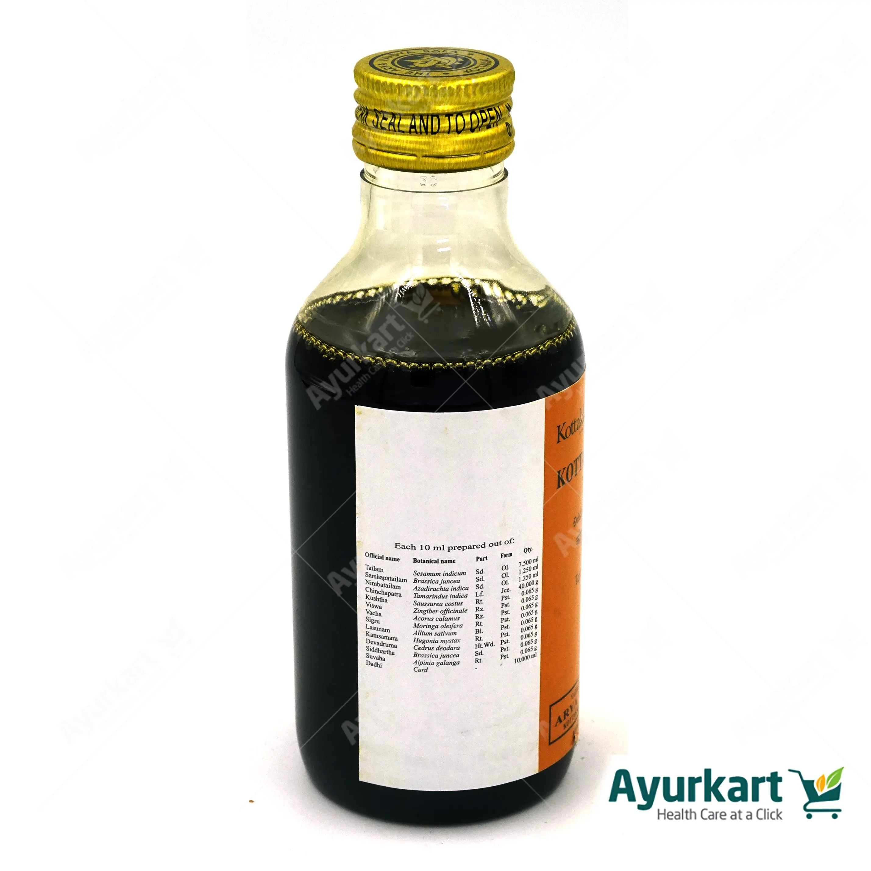Kottamchukkadi Tailam - 200ML - Kottakkal - Image 3