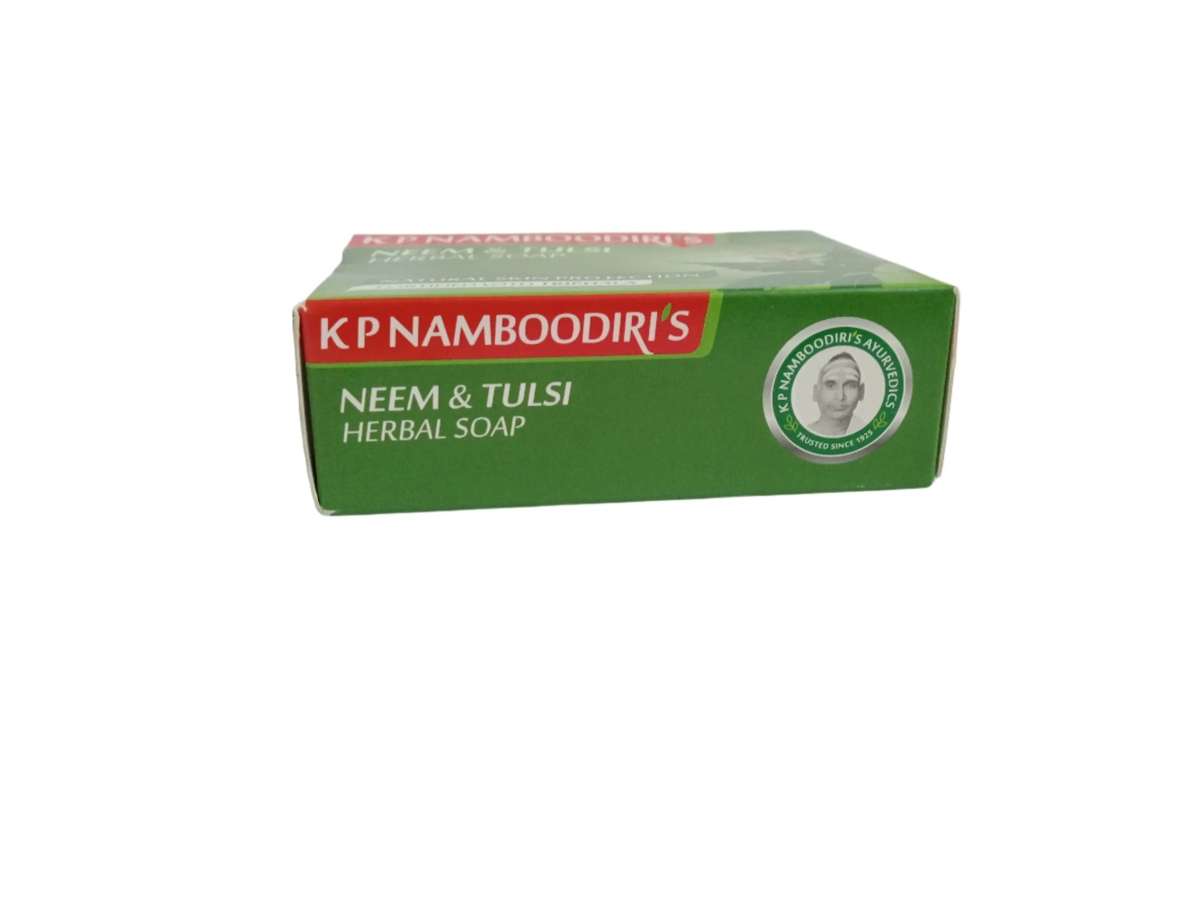KP NAMBOODIRI'S NEEM AND TULASI HERBAL SOAP 75 gm - Image 3