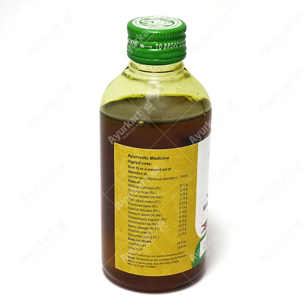 LAKSHADI KERA THAILAM - 200ML - VAIDYARATNAM - Image 2