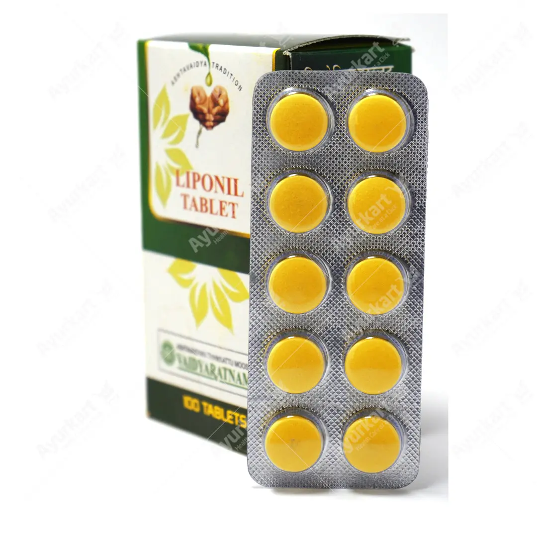 Liponil Tablets - 100 Nos - Vaidyaratnam - Image 3