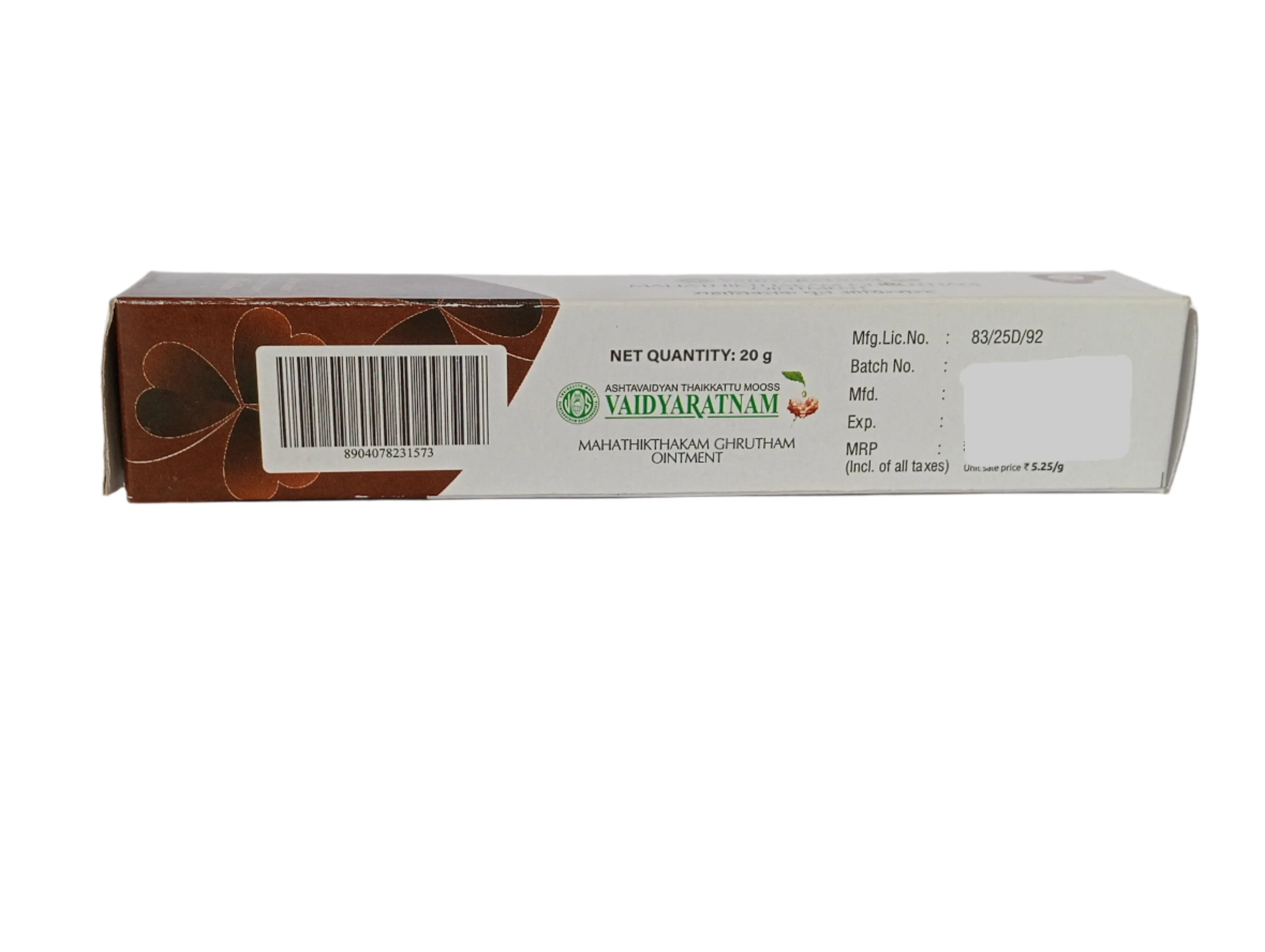 Mahathikthakam Ghrutham Ointment - 20GM - Vaidyaratnam - Image 3