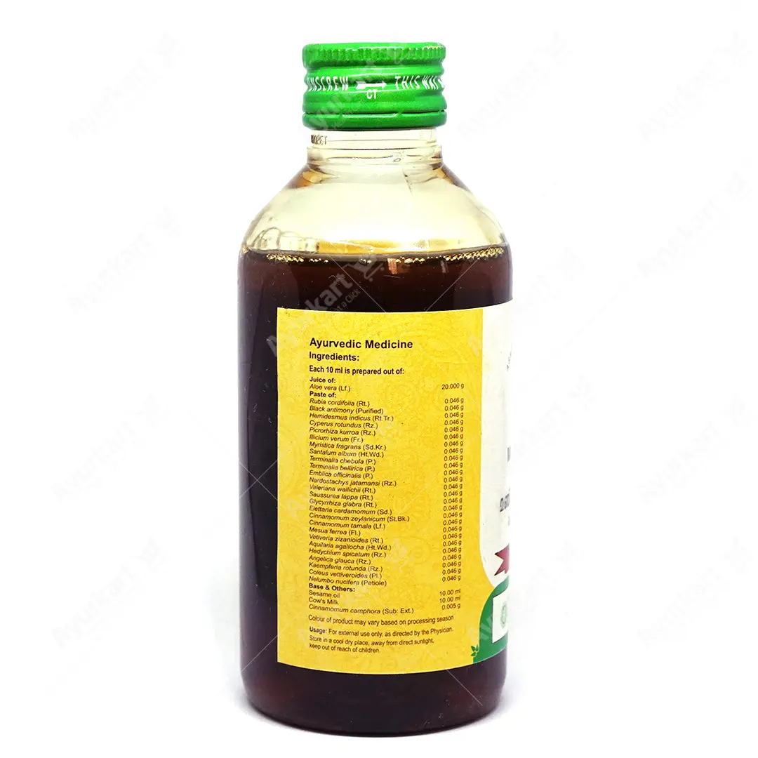 Manjishtadi Thailam - 200ML - Vaidyaratnam - Image 2