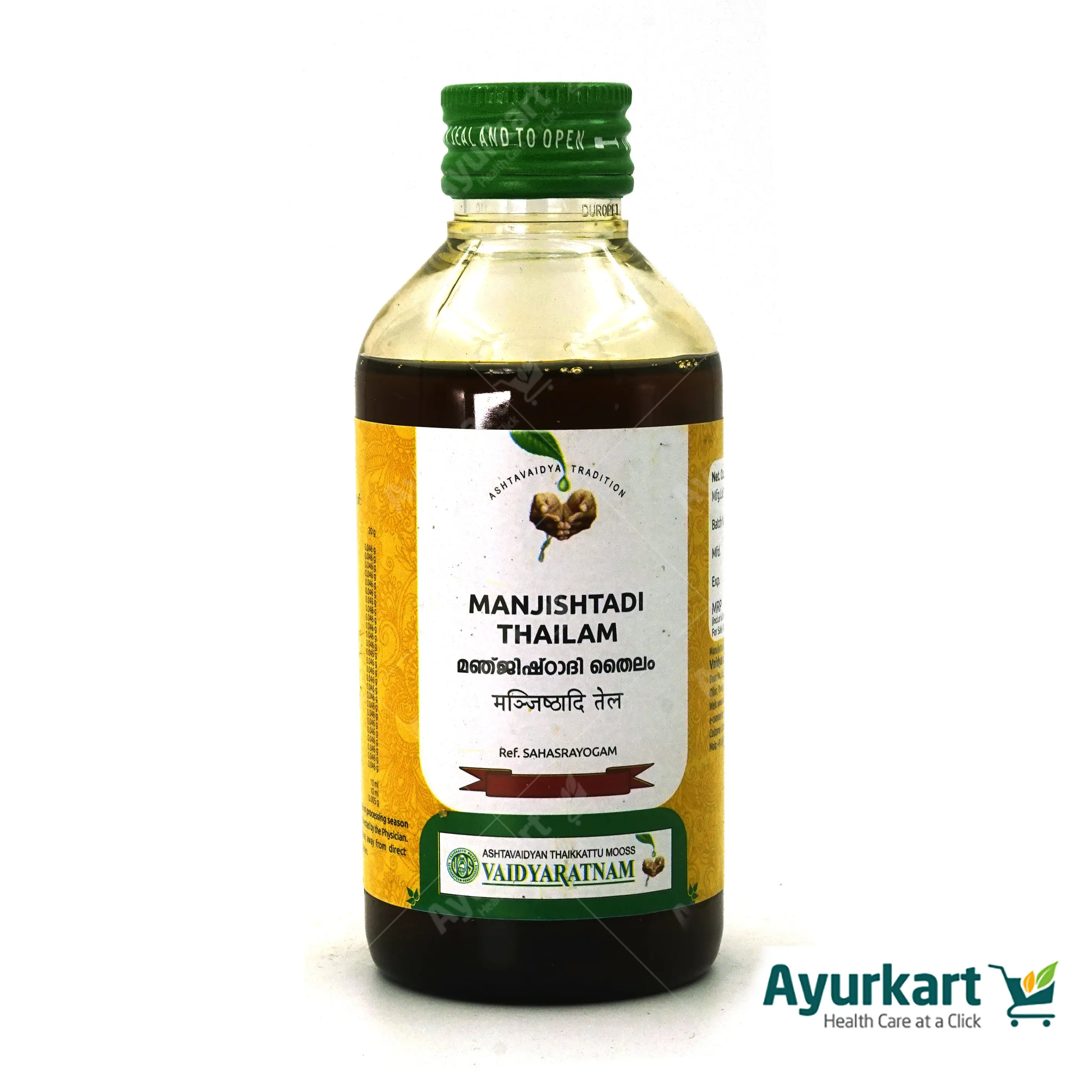 Manjishtadi Thailam - 200ML - Vaidyaratnam - Image 3