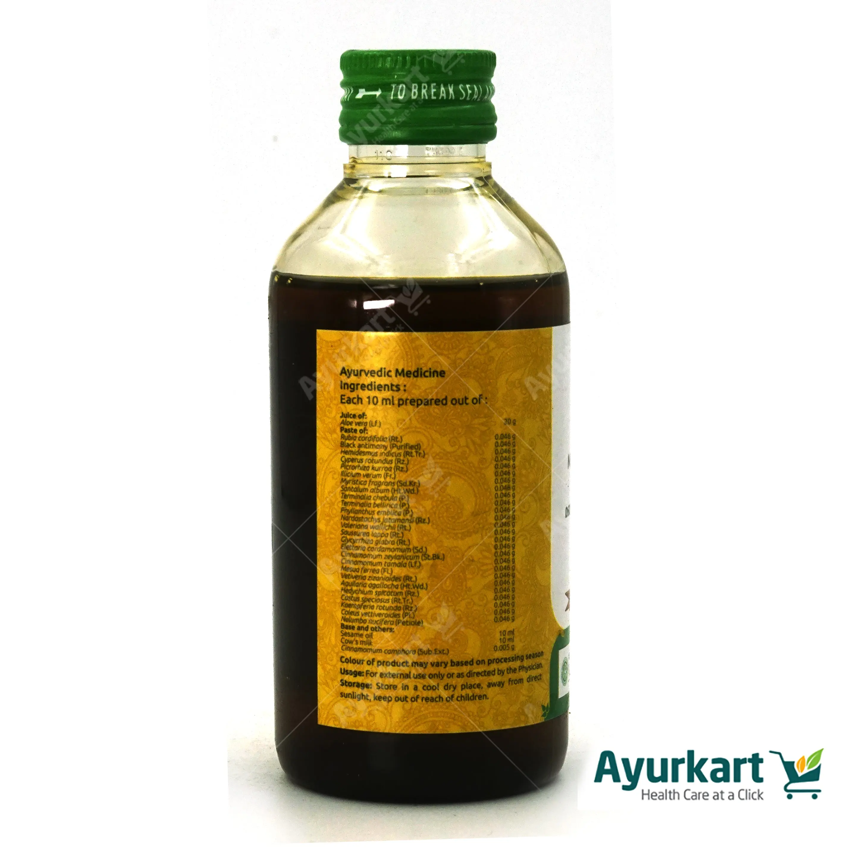 Manjishtadi Thailam - 200ML - Vaidyaratnam - Image 4