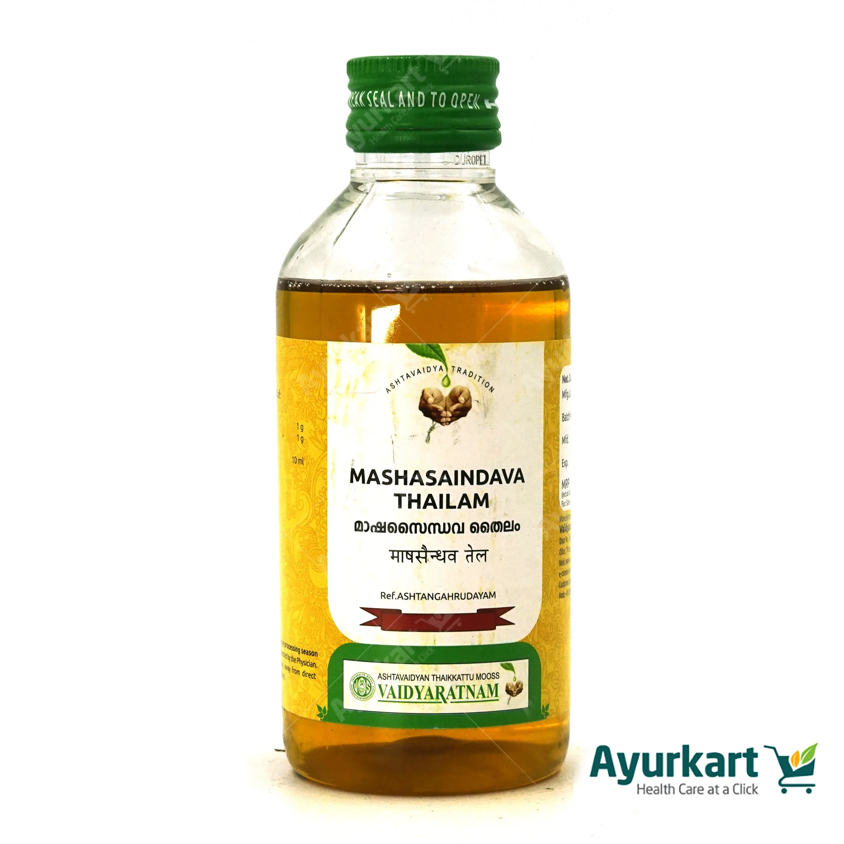 Mashasaindava Thailam - 200ML - Vaidyaratnam - Image 3