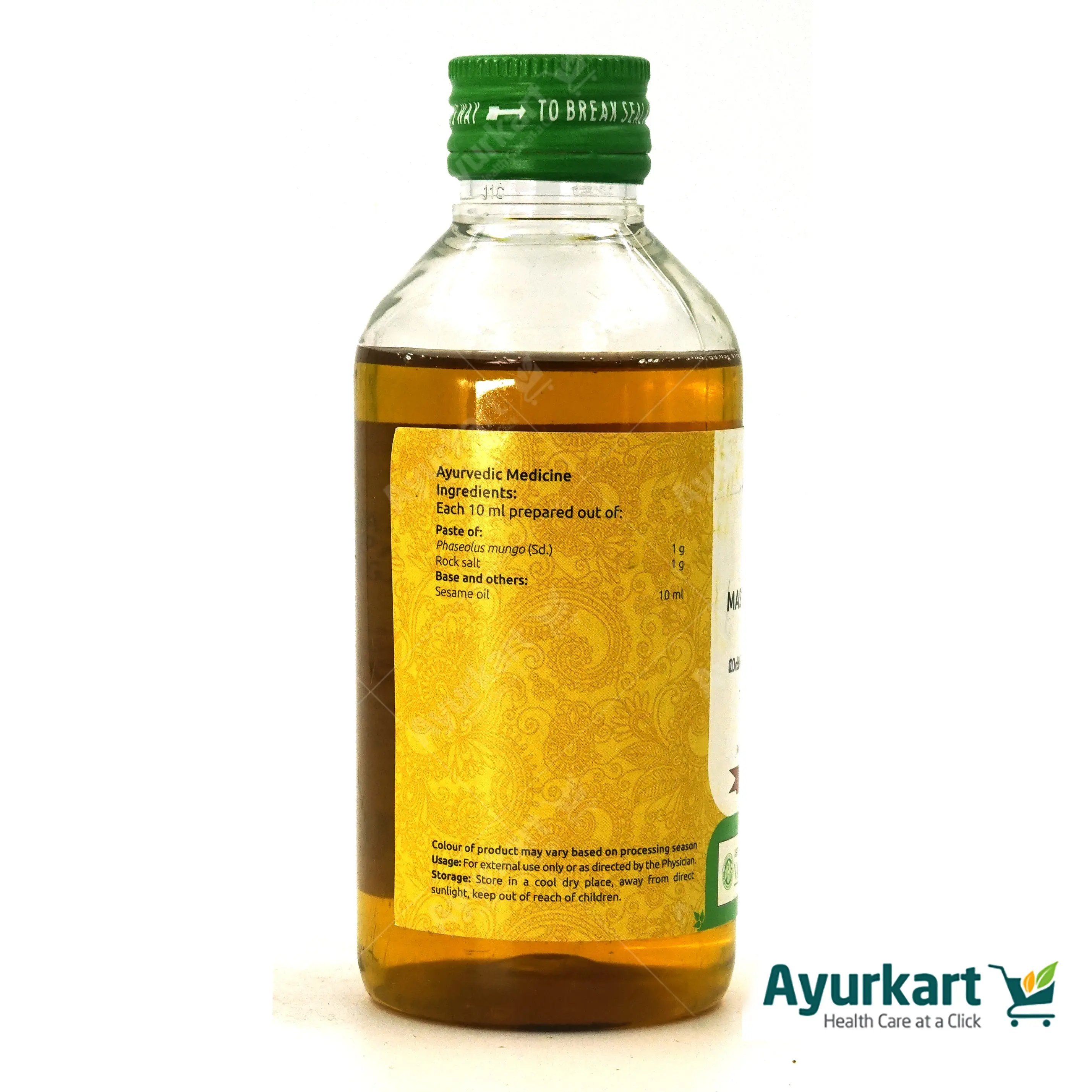 Mashasaindava Thailam - 200ML - Vaidyaratnam - Image 4