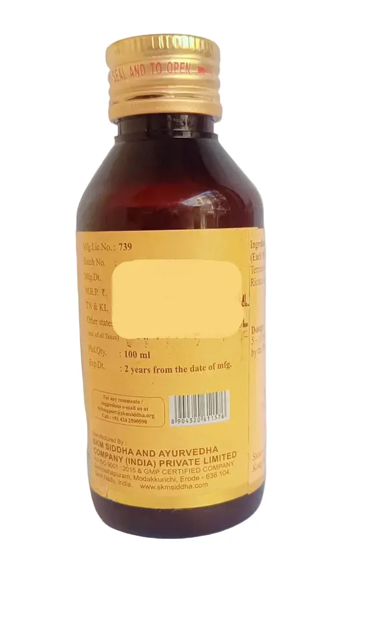 Moola Kudara Thailam 100 ml - SKM SIDDHA AND AYURVEDA - Image 3