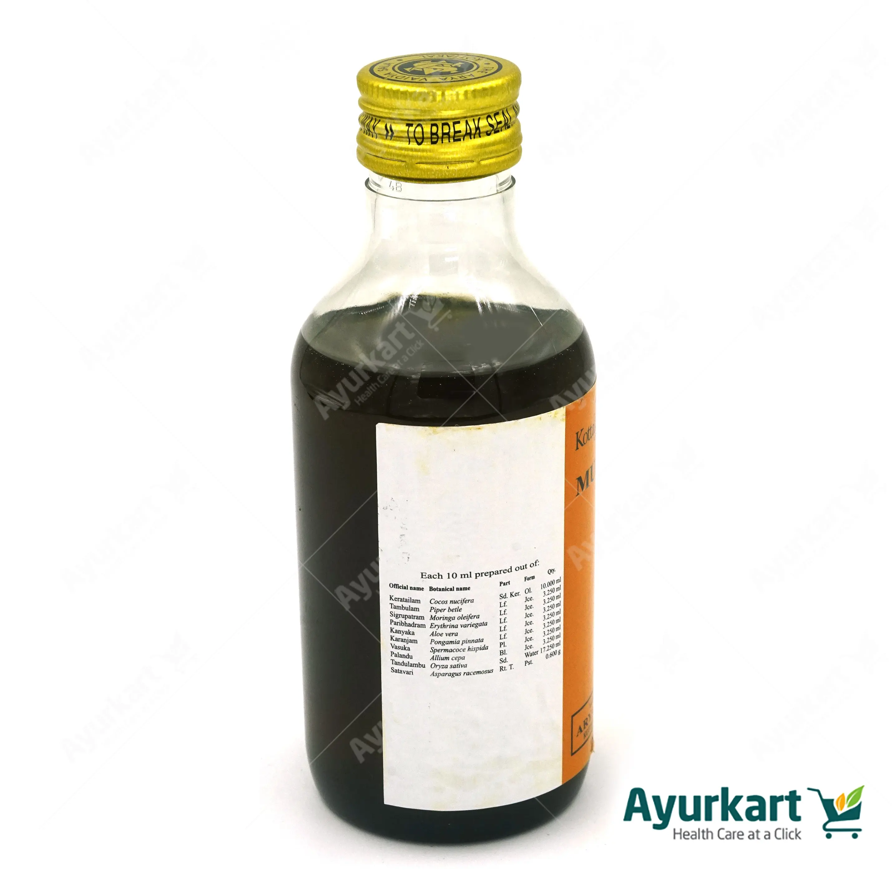 Murivenna Ayurvedic Tailam -Kottakkal - 200ML - Image 3