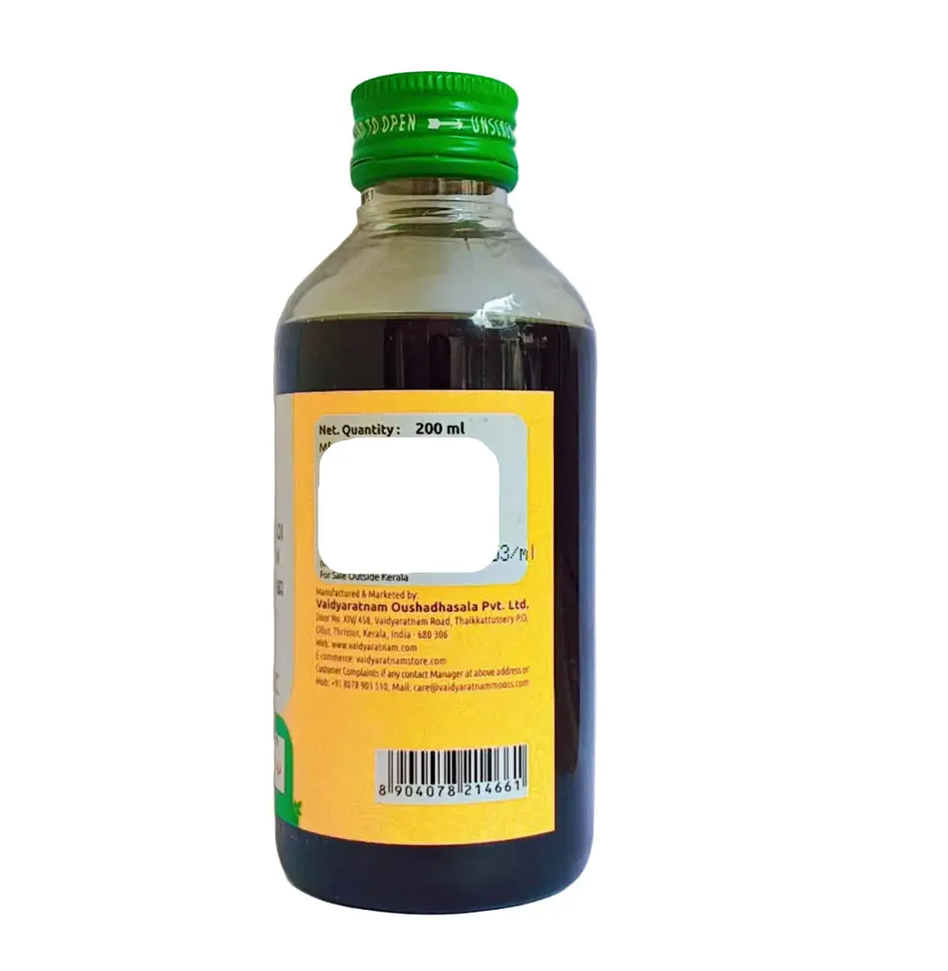 Neelibhrungadi Kera Thailam - 200 ML - Vaidyaratnam - Image 2