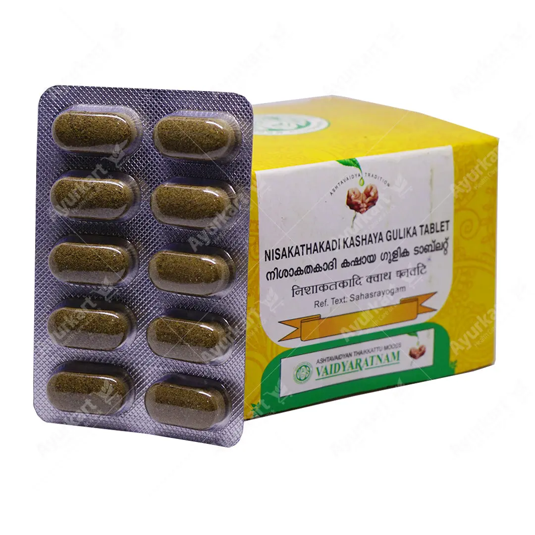 Nisakathakadi Kashaya Gulika Tablet - 100 Nos - Vaidyaratnam