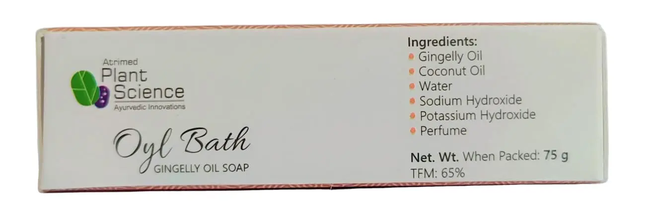 OYL BATH GINGELLY OIL SOAP - 75g - ATRIMED - Image 2