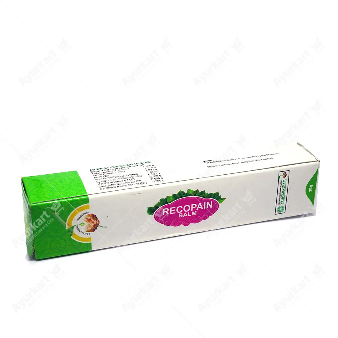 Recopain Balm - Vaidyaratnam.- 20g - Image 2