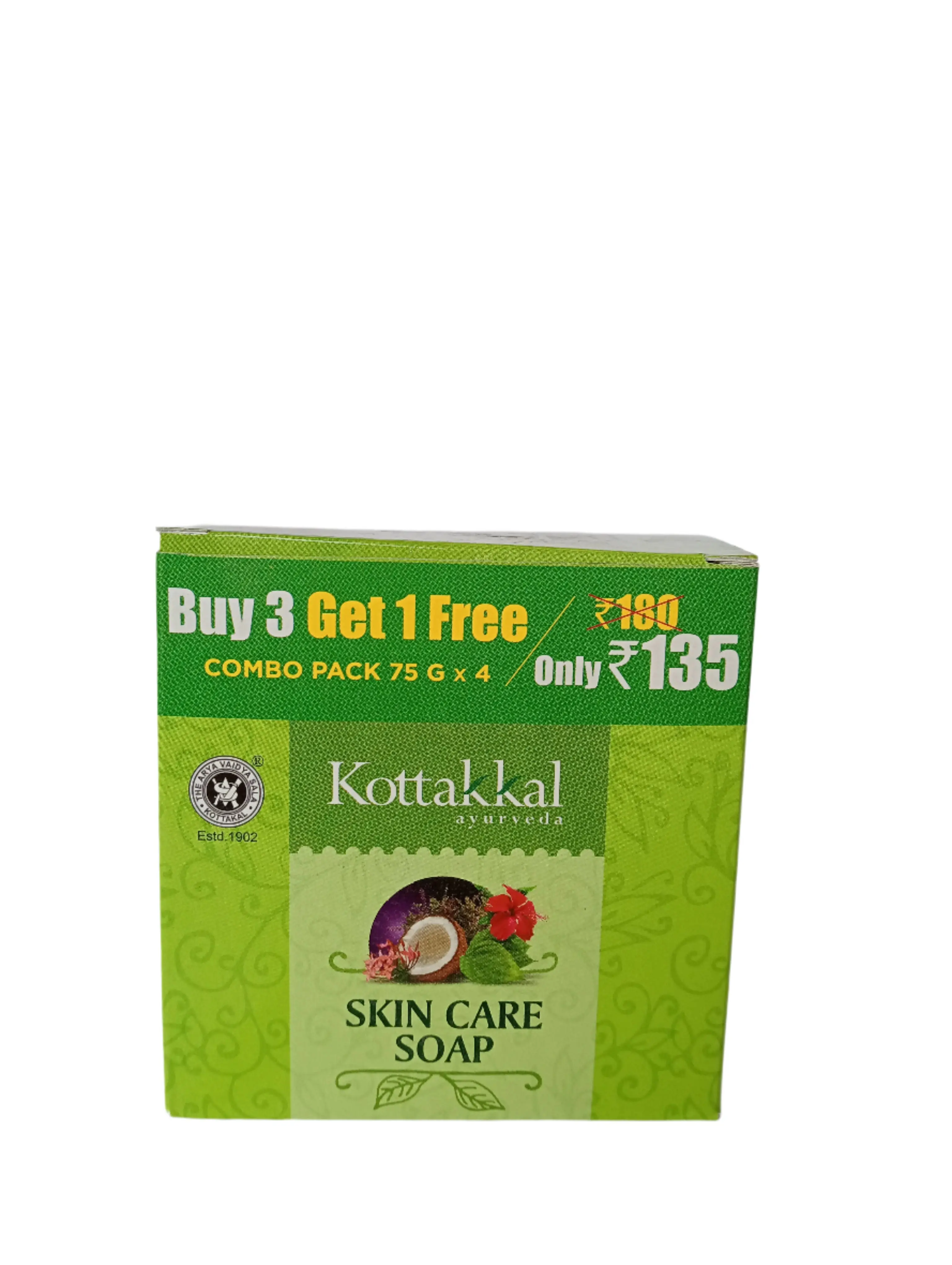 SKIN CARE SOAP KOTTAKKAL - (Offer Pack 3 plus 1) - Image 2