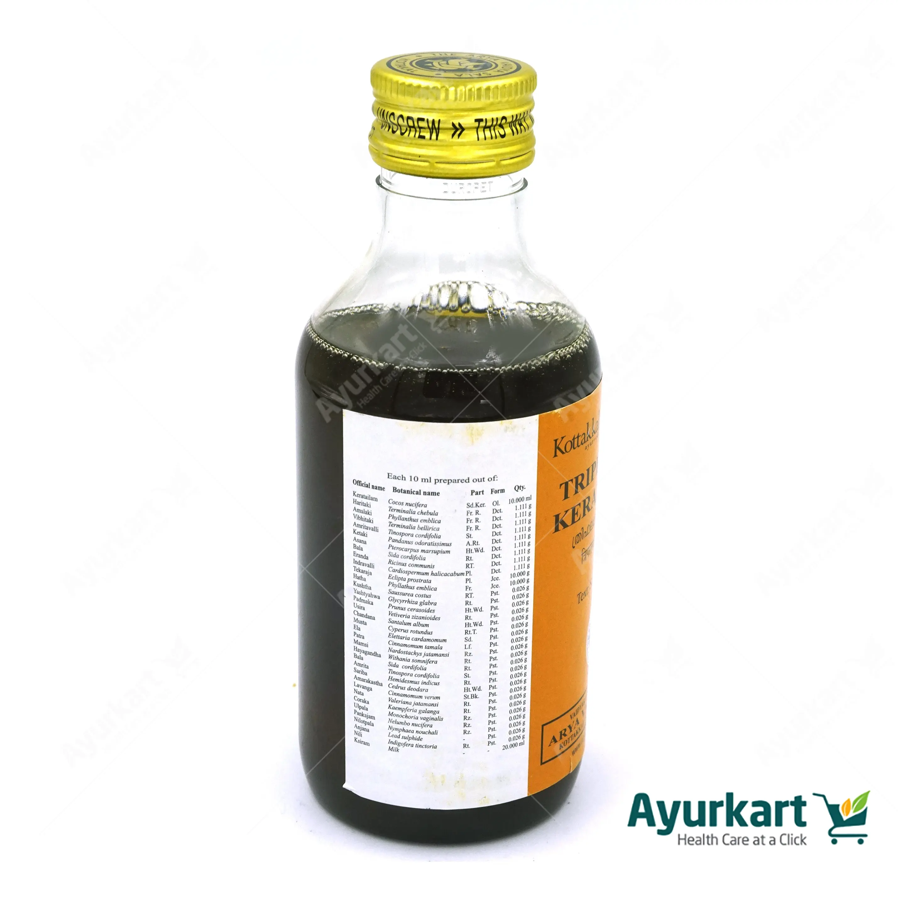 Triphaladi Kera Tailam - Kottakkal - 200ML - Image 3
