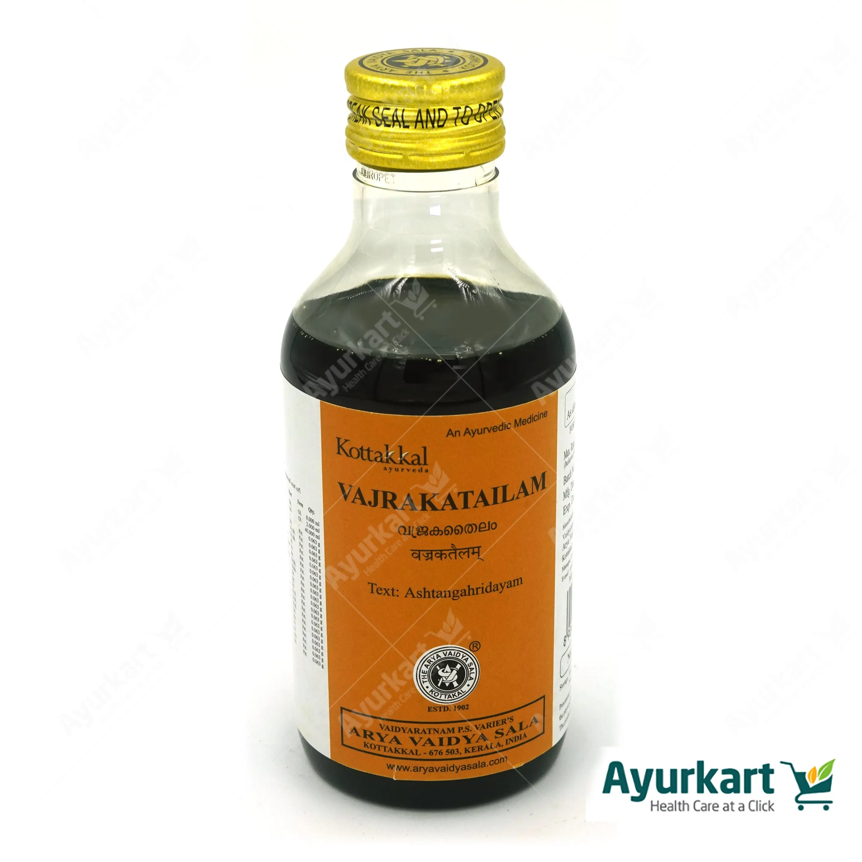 Vajraka Tailam - 200ML - Kottakkal - Image 2