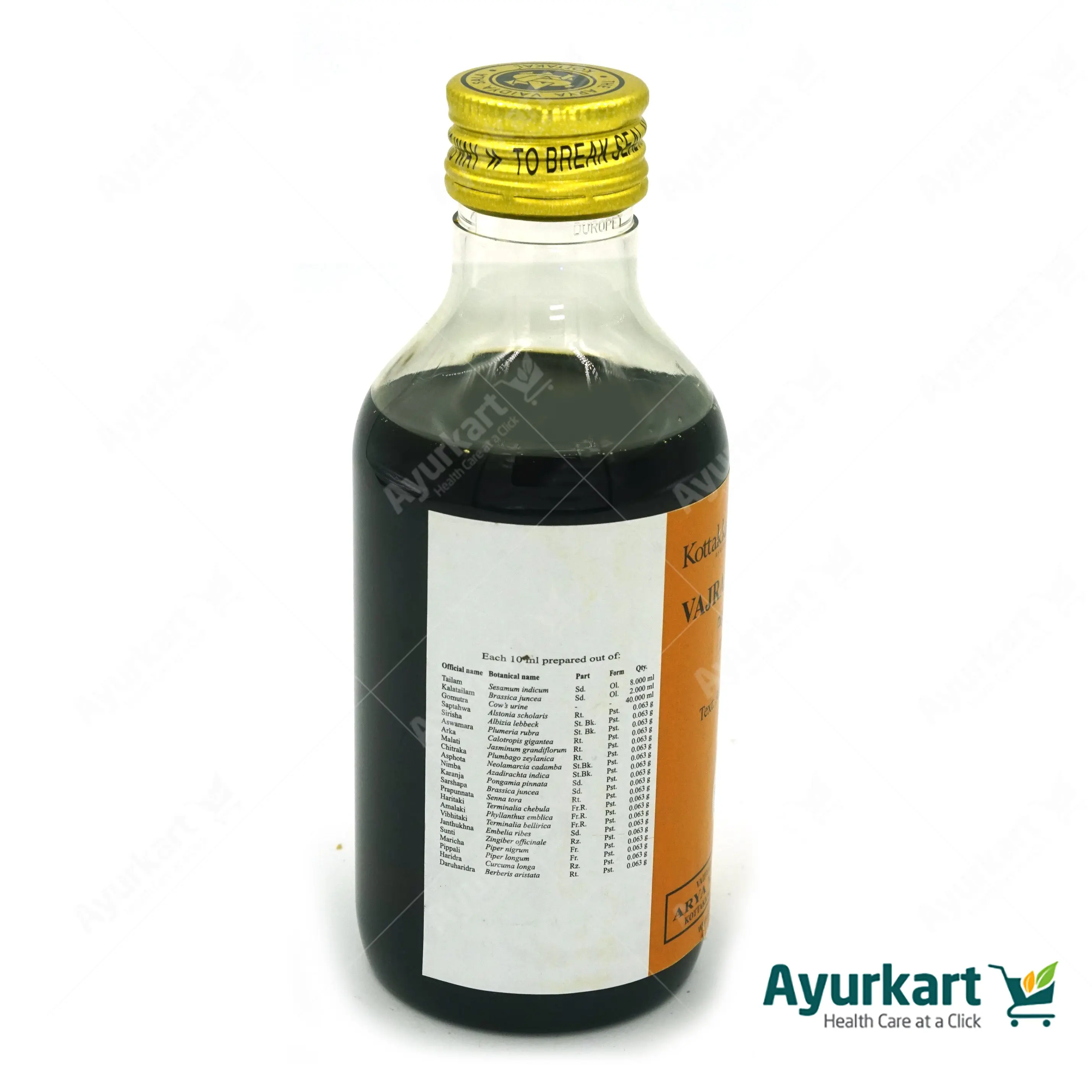 Vajraka Tailam - 200ML - Kottakkal - Image 3