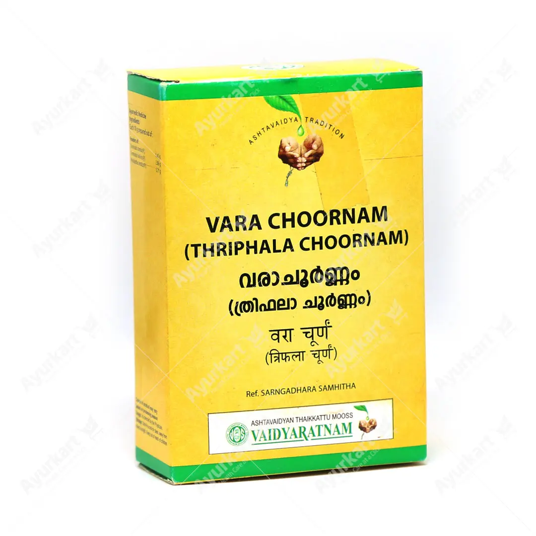 Vara Choornam / Thriphala Choornam - 50GM - Vaidyaratnam - Image 5