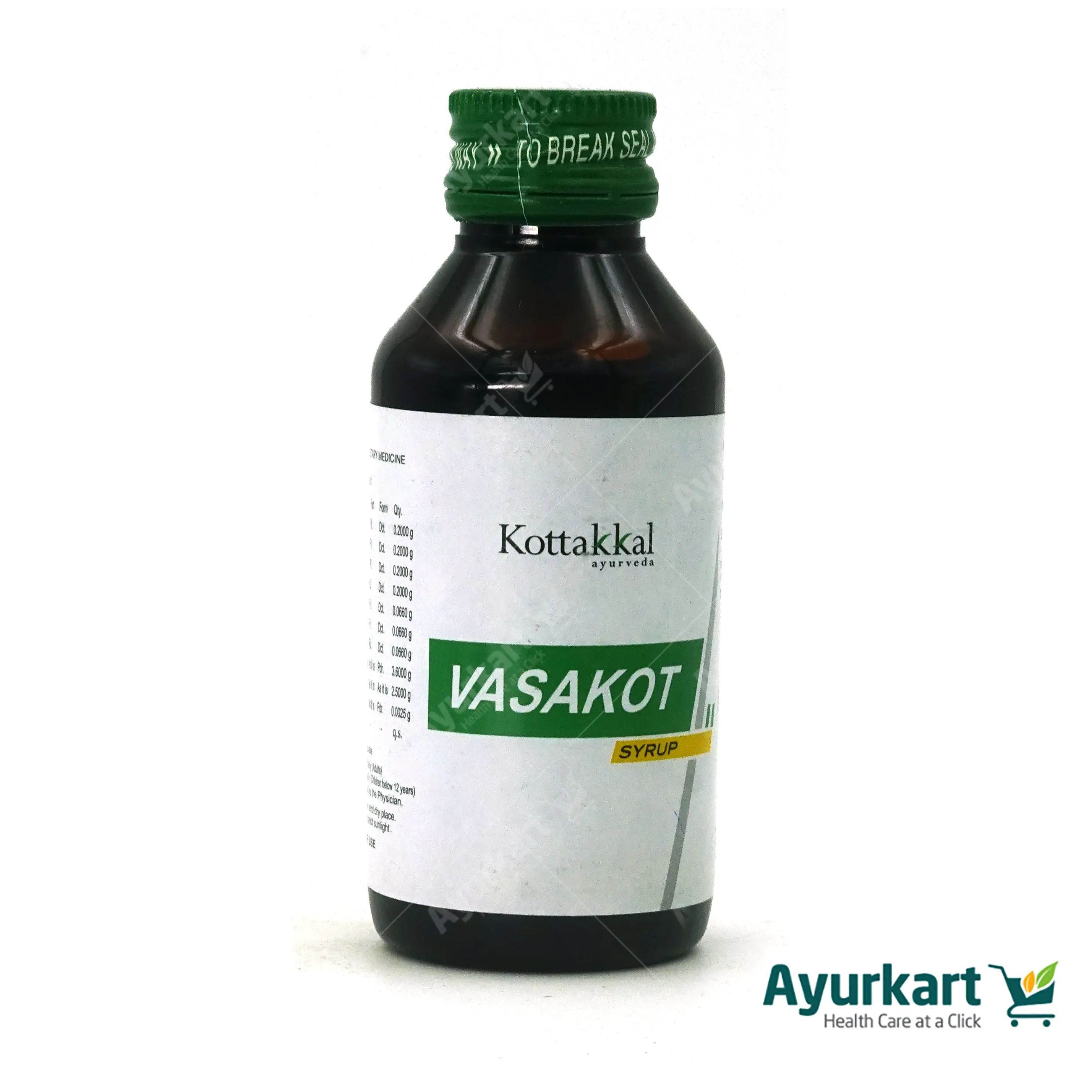 Vasakot Syrup - 100ML - Kottakkal - Image 3