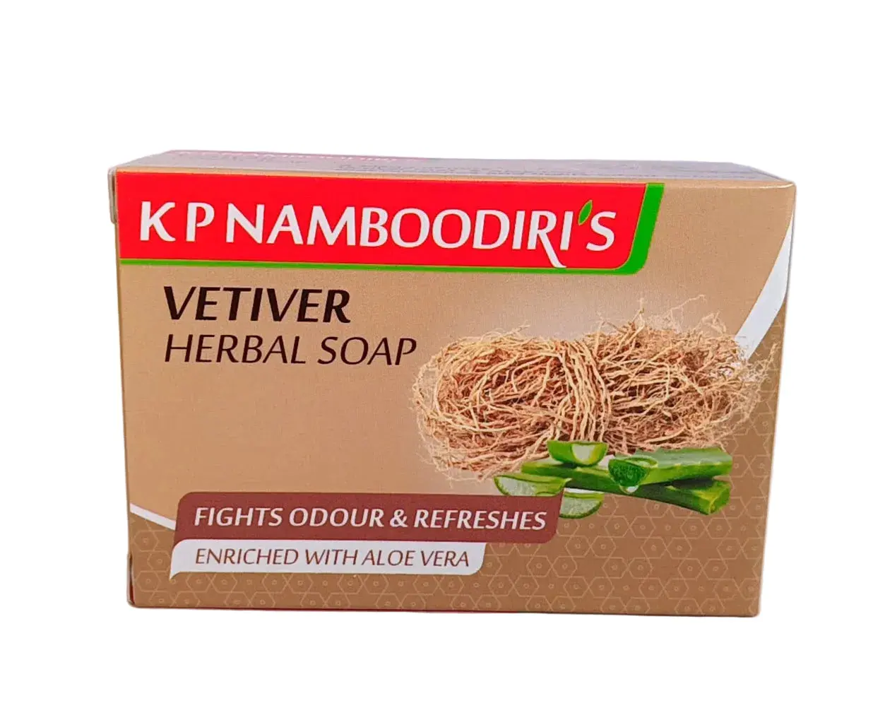 Vetiver Herbal Soap - KP Namboodiri's  (4 x 75 g)