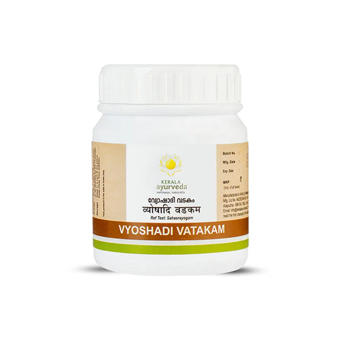 Vyoshadi Vatakam - 50G - Kerala Ayurveda (4 Packs)