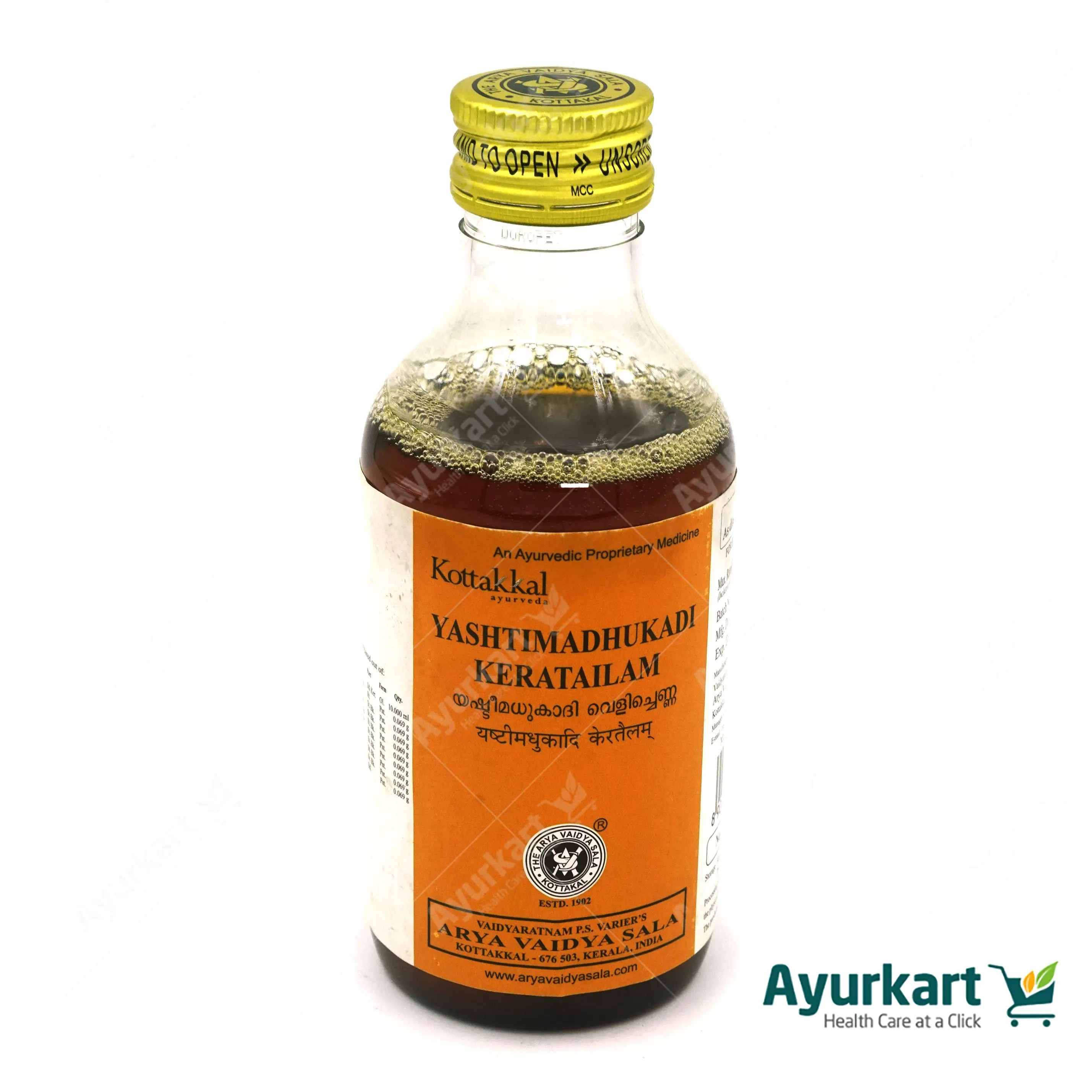 Yashtimadhukadi Kera Tailam - 200ML- Kottakkal Ayurveda - Image 2